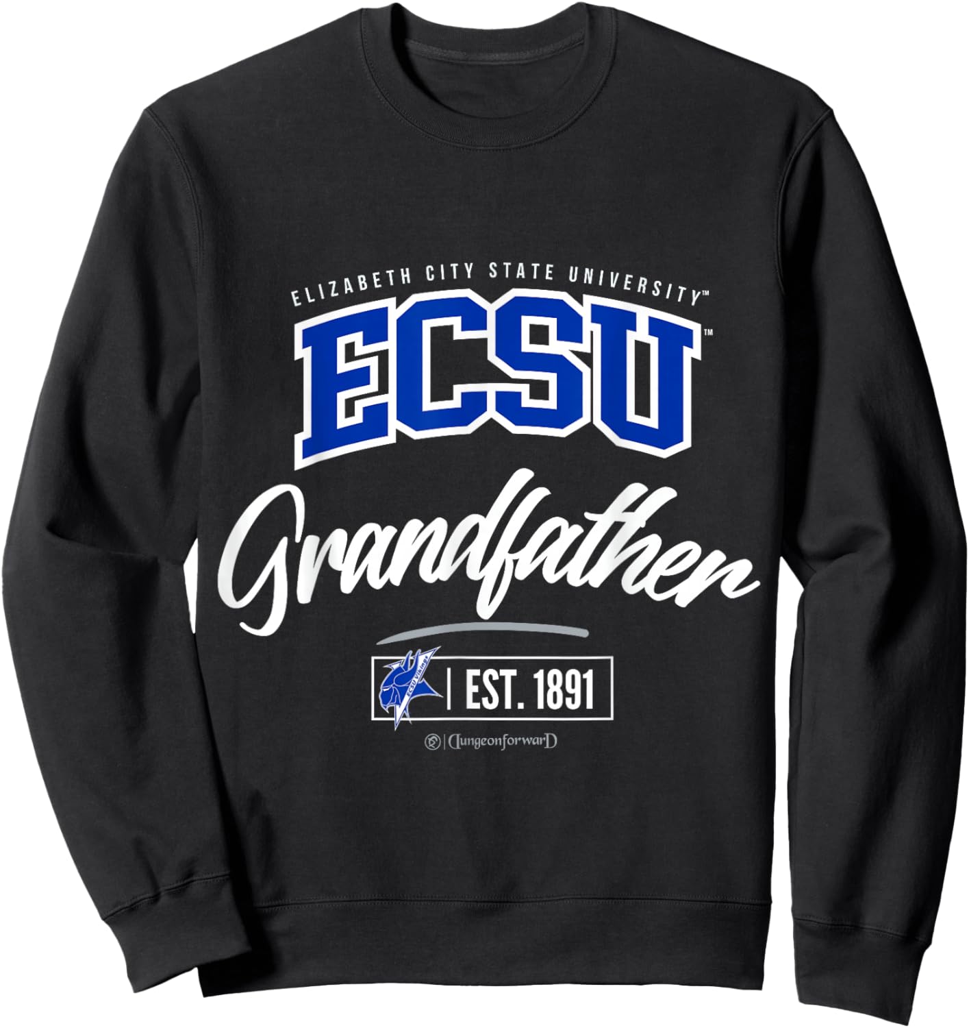 Elizabeth City State University - ECSU HBCU Grandfather Sweatshirt - Sweatshirt | Black