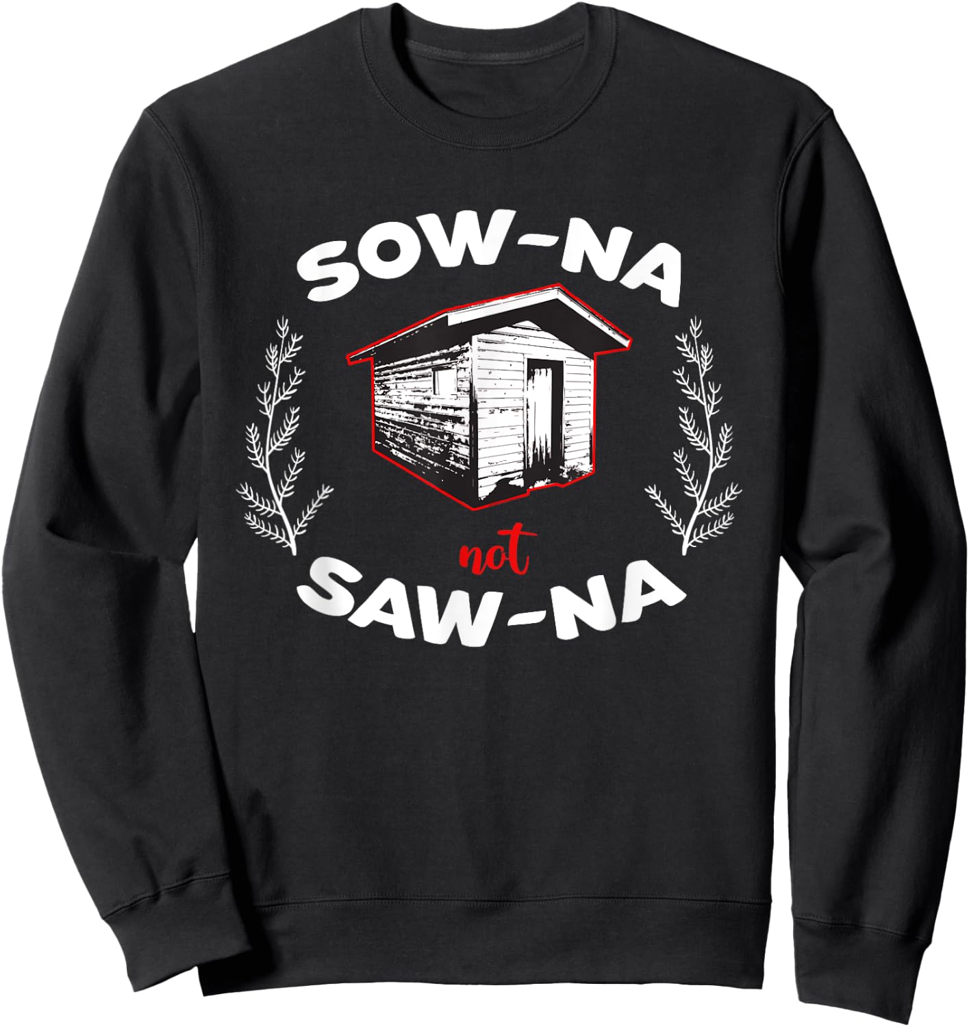How to Pronounce Sauna Gifts for Yoopers/Finns Sweatshirt - Sweatshirt | Black