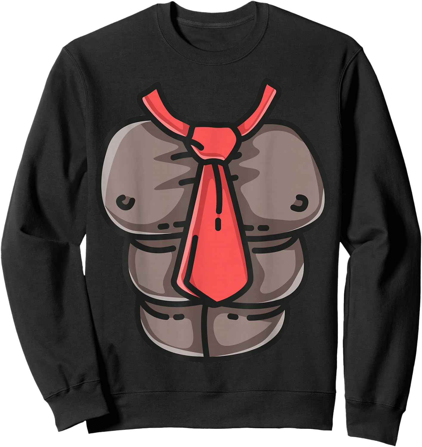 Donkey Monkey Chest Red Tie Game Cosplay Halloween Costume Sweatshirt - Sweatshirt | Black