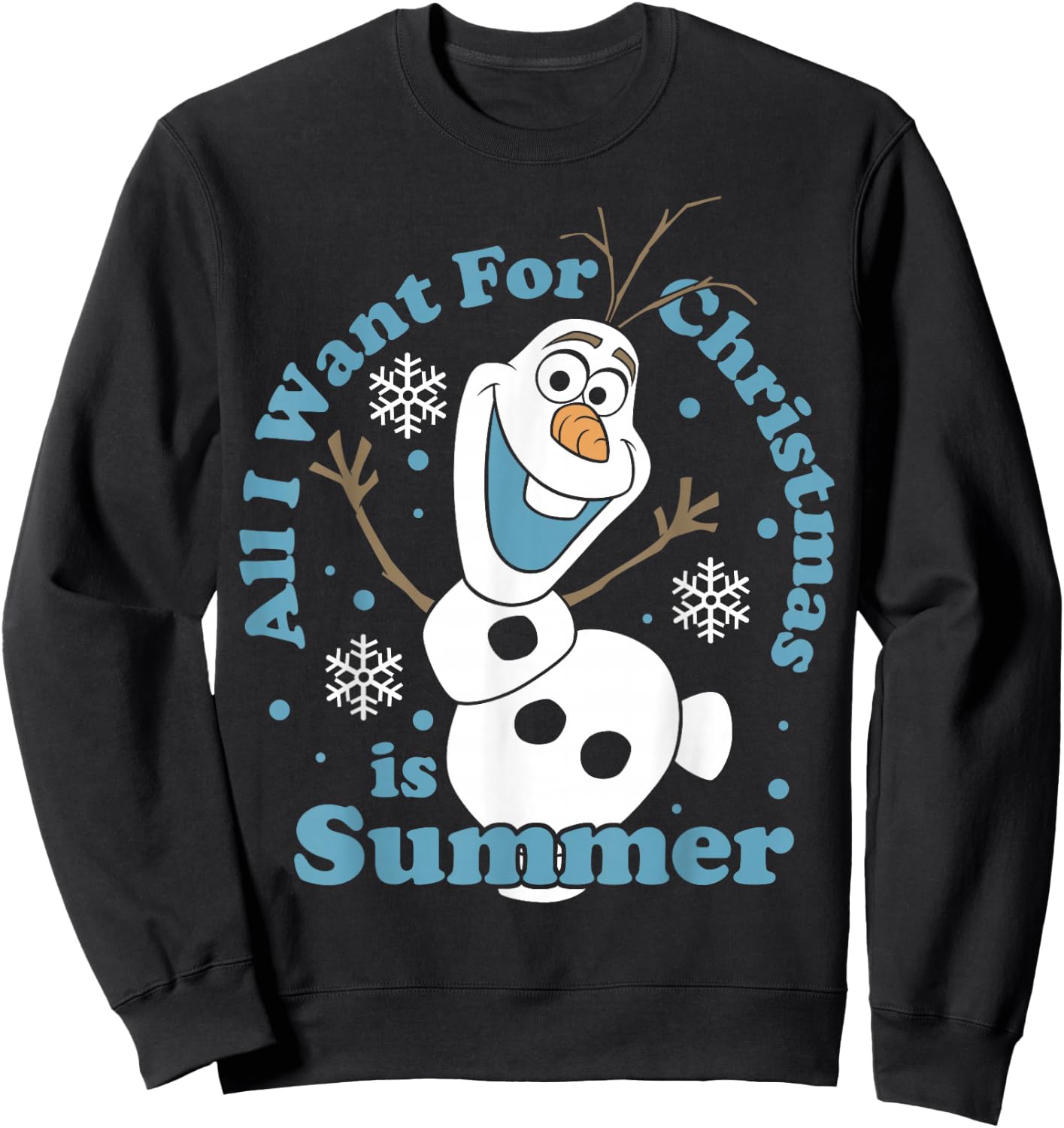 Disney Frozen Olaf All I Want for Christmas is Summer Sweatshirt - Sweatshirt | Black