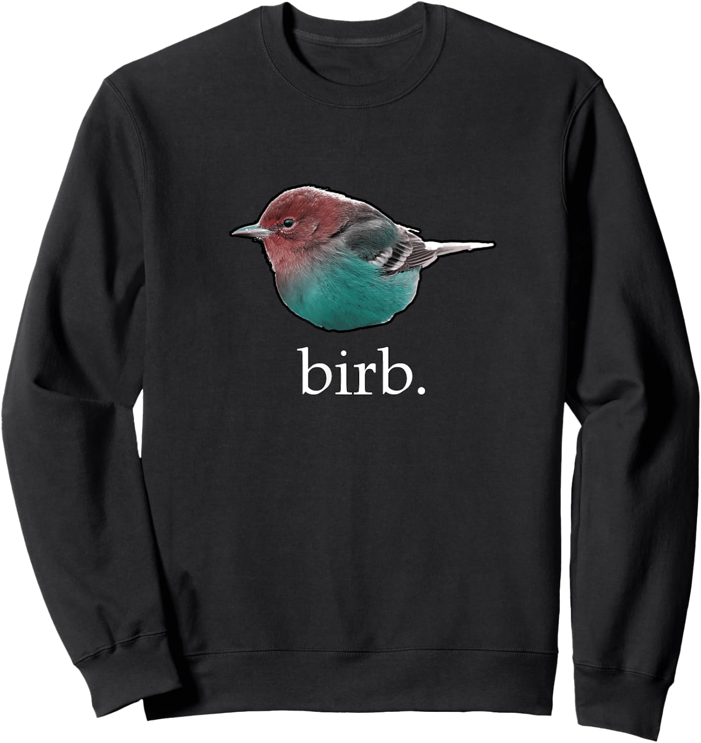 Cute Birb Bird Meme Sweatshirt - Sweatshirt | Black