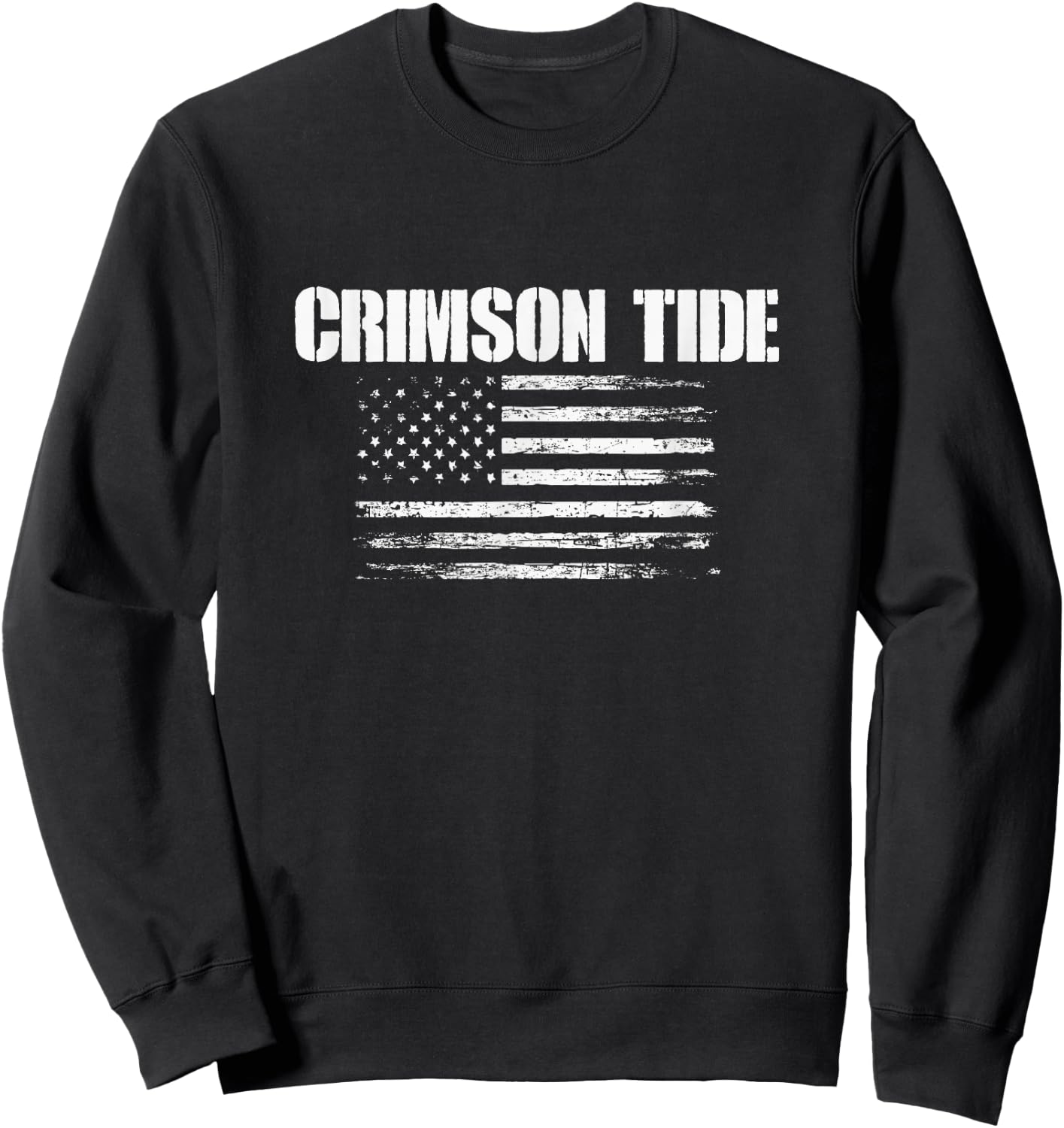 Minden Crimson Tide USA Flag Pride Sweatshirt - Sweatshirt | Black