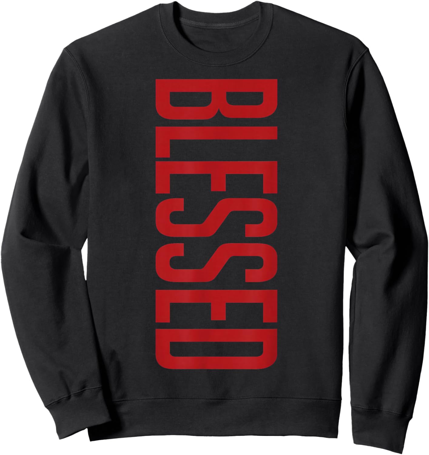 Bloodline Varsity Red Black Graphic Match Sweatshirt - Sweatshirt | Black