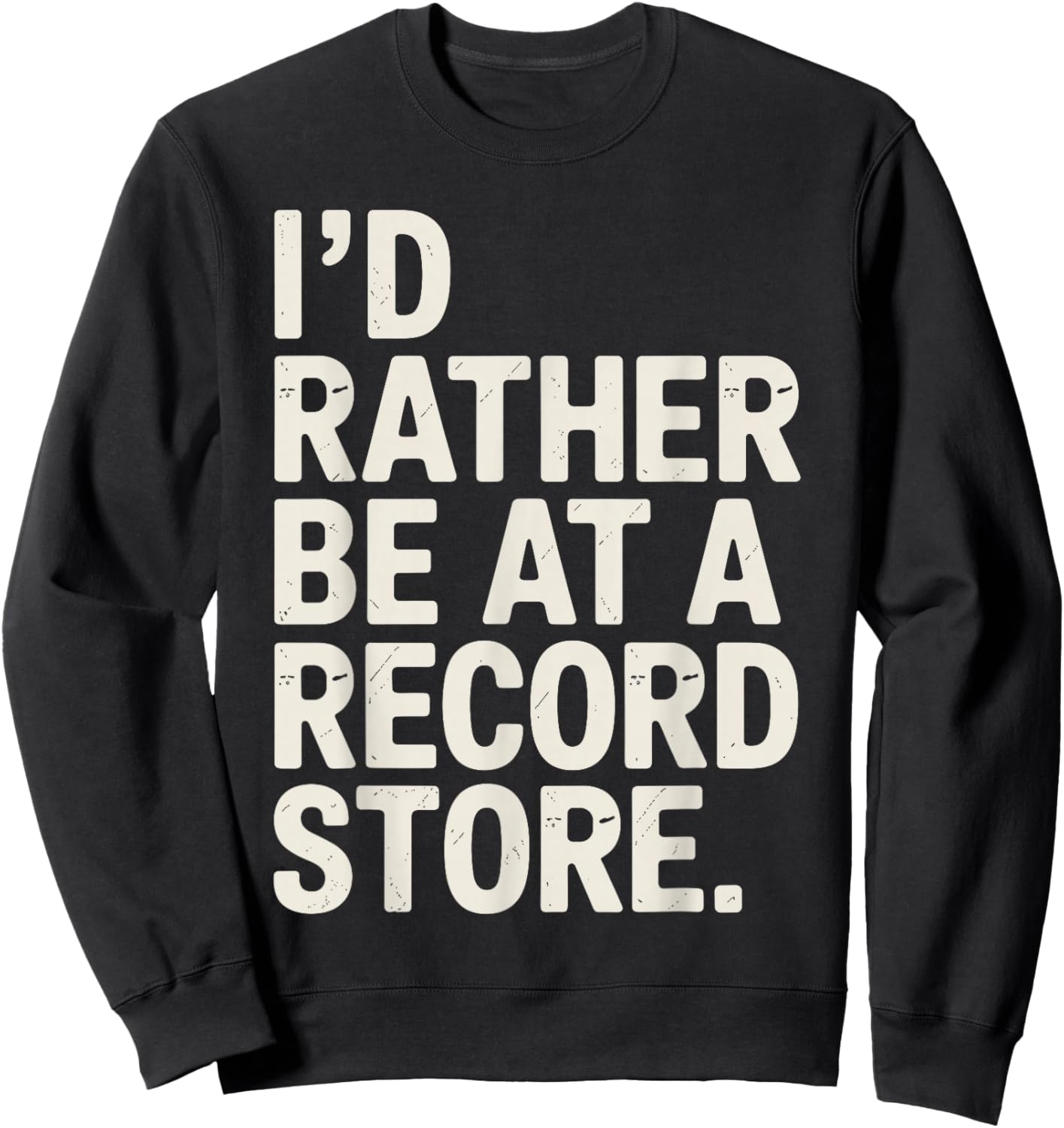 Best Vinyl Art Women Music DJ Vinyl Record Collector Sweatshirt - Sweatshirt | Black