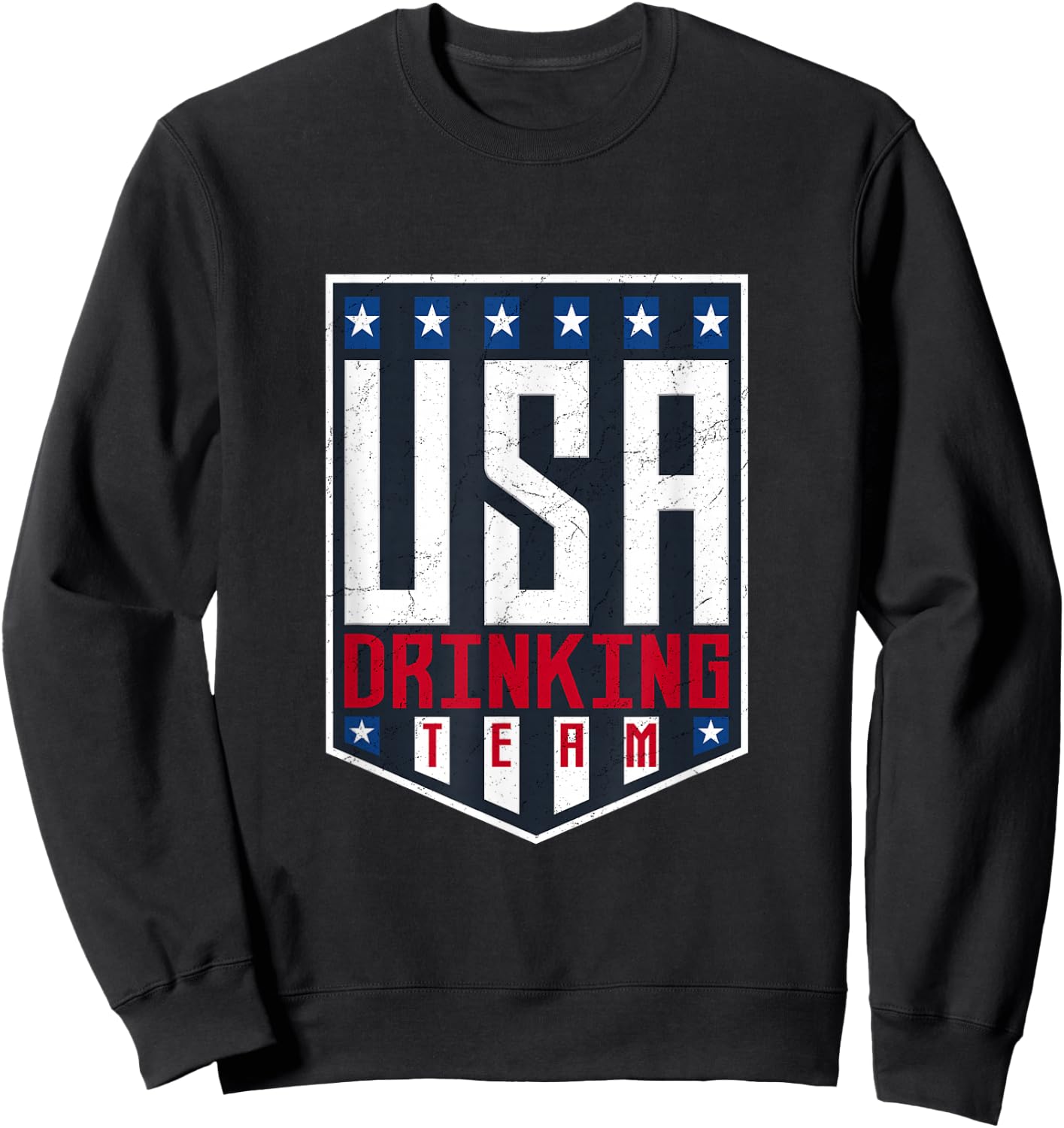 USA Drinking Team patriotic Men Sweatshirt - Sweatshirt | Black