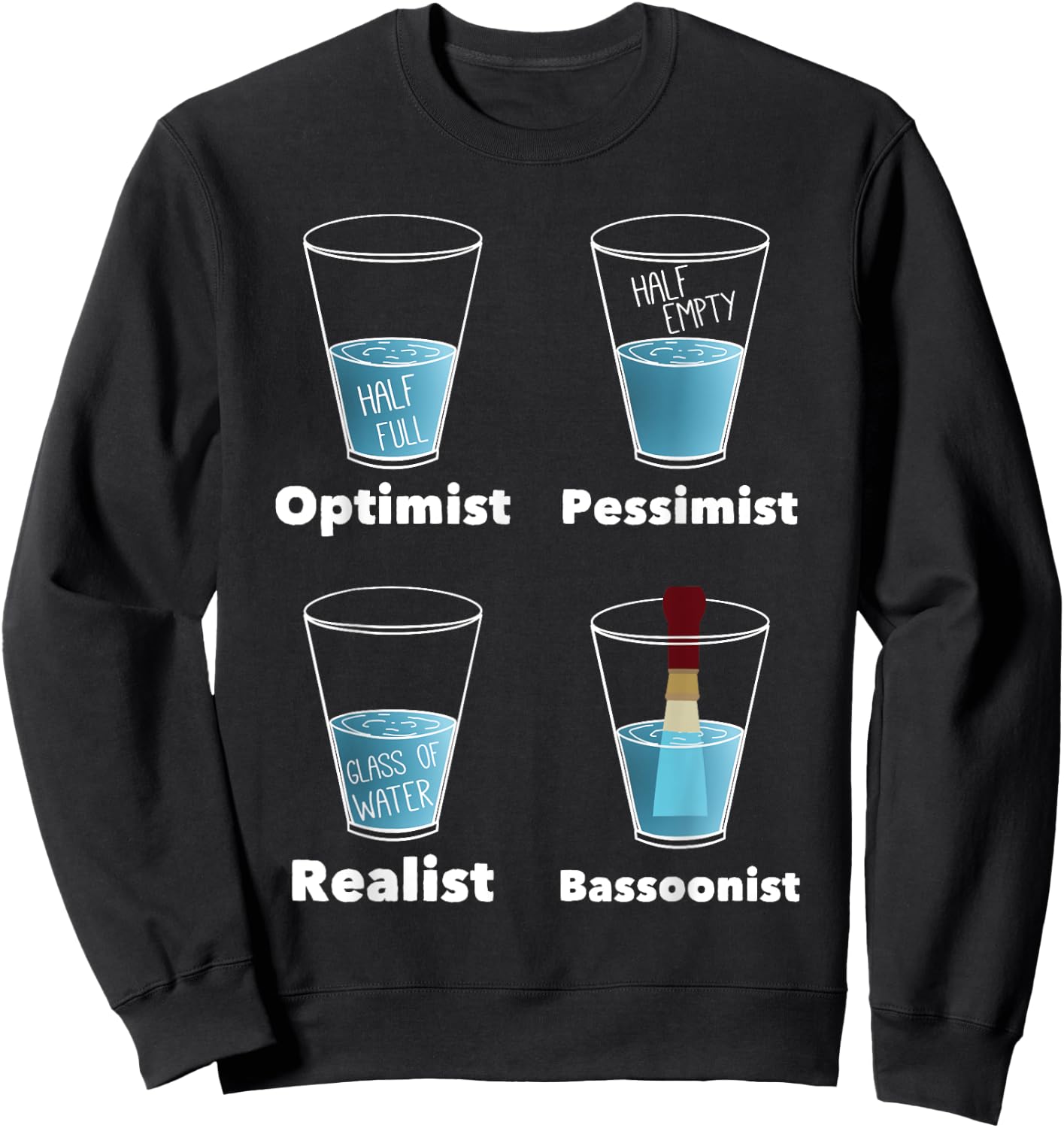 Funny Bassoonist Bassoon Play Orchestra Music Sweatshirt - Sweatshirt | Black