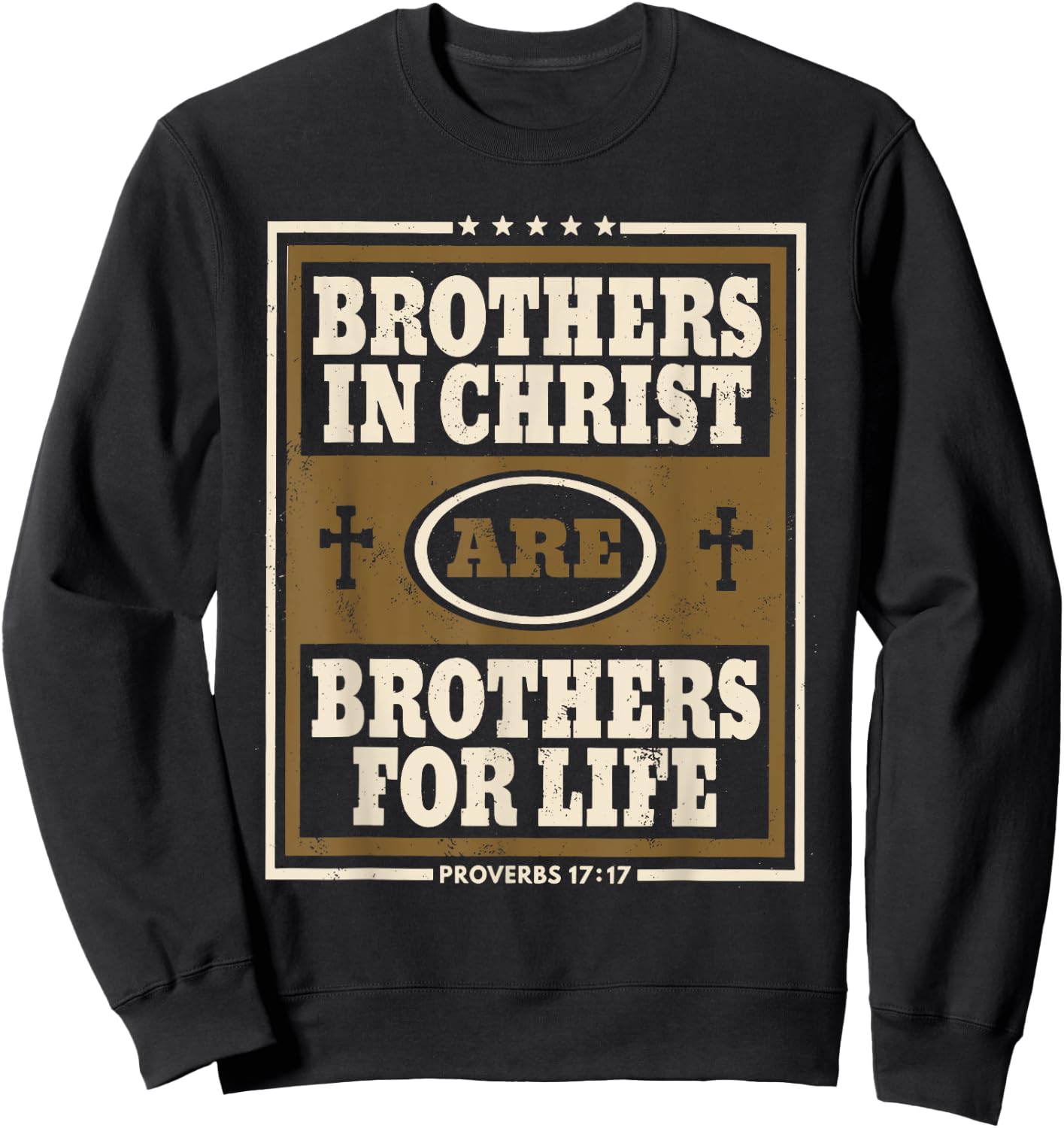 Brothers in Christ Christian Sweatshirt - Sweatshirt | Black
