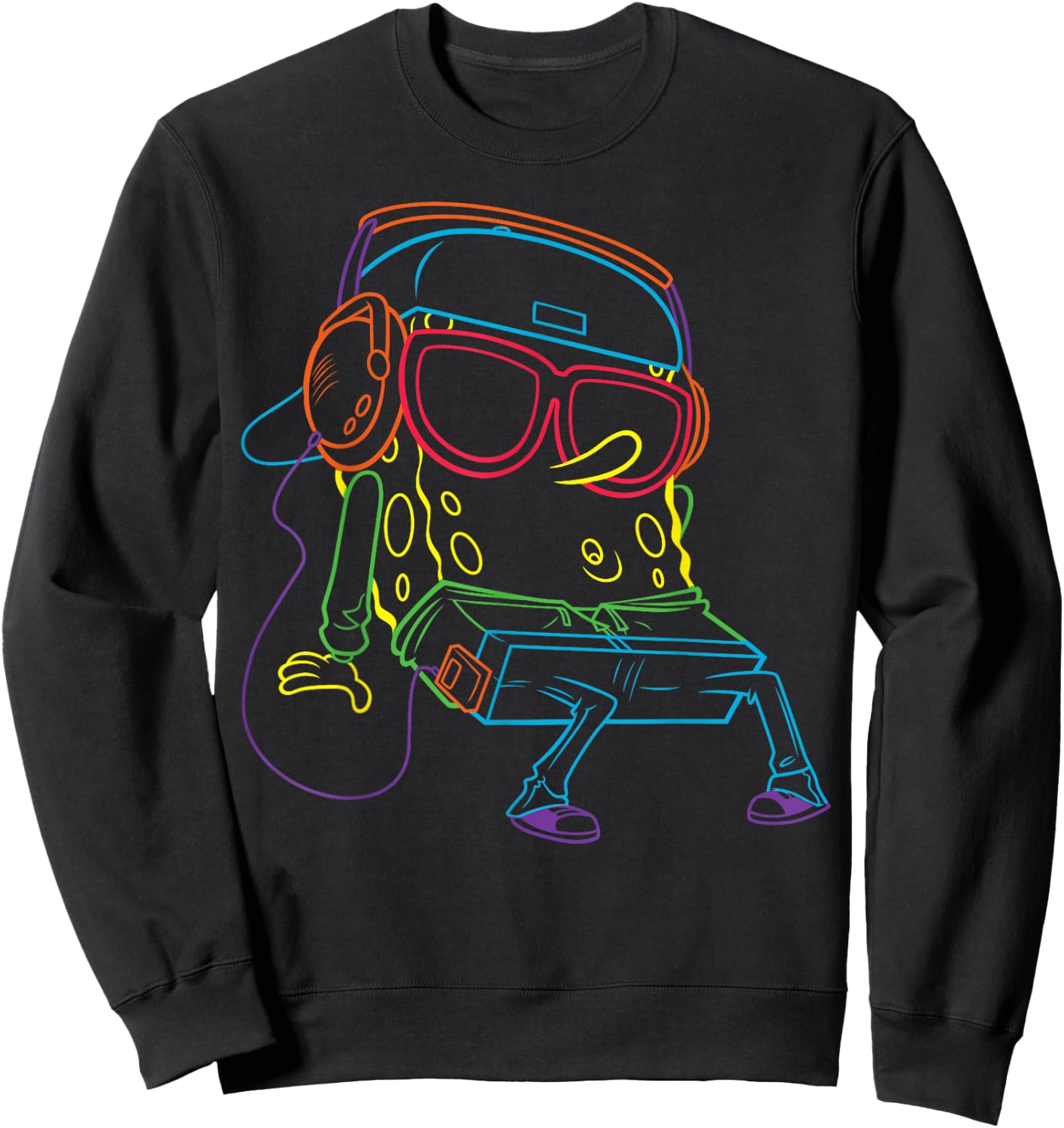 Spongebob SquarePants Hip Hop Sweatshirt - Sweatshirt | Black