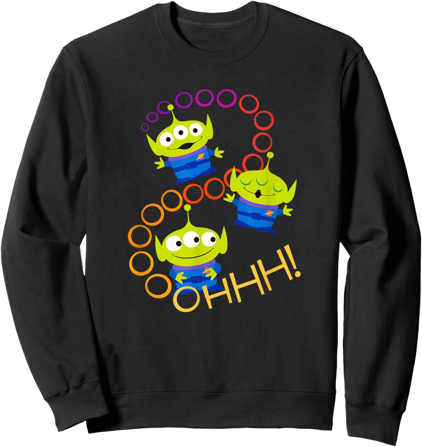 Disney Pixar Toy Story 4 Aliens Rainbow Sweatshirt - Sweatshirt | Black
