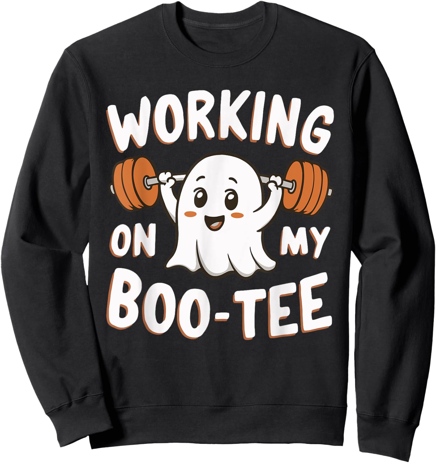 Working On My Boo Sweatshirt - Sweatshirt | Black