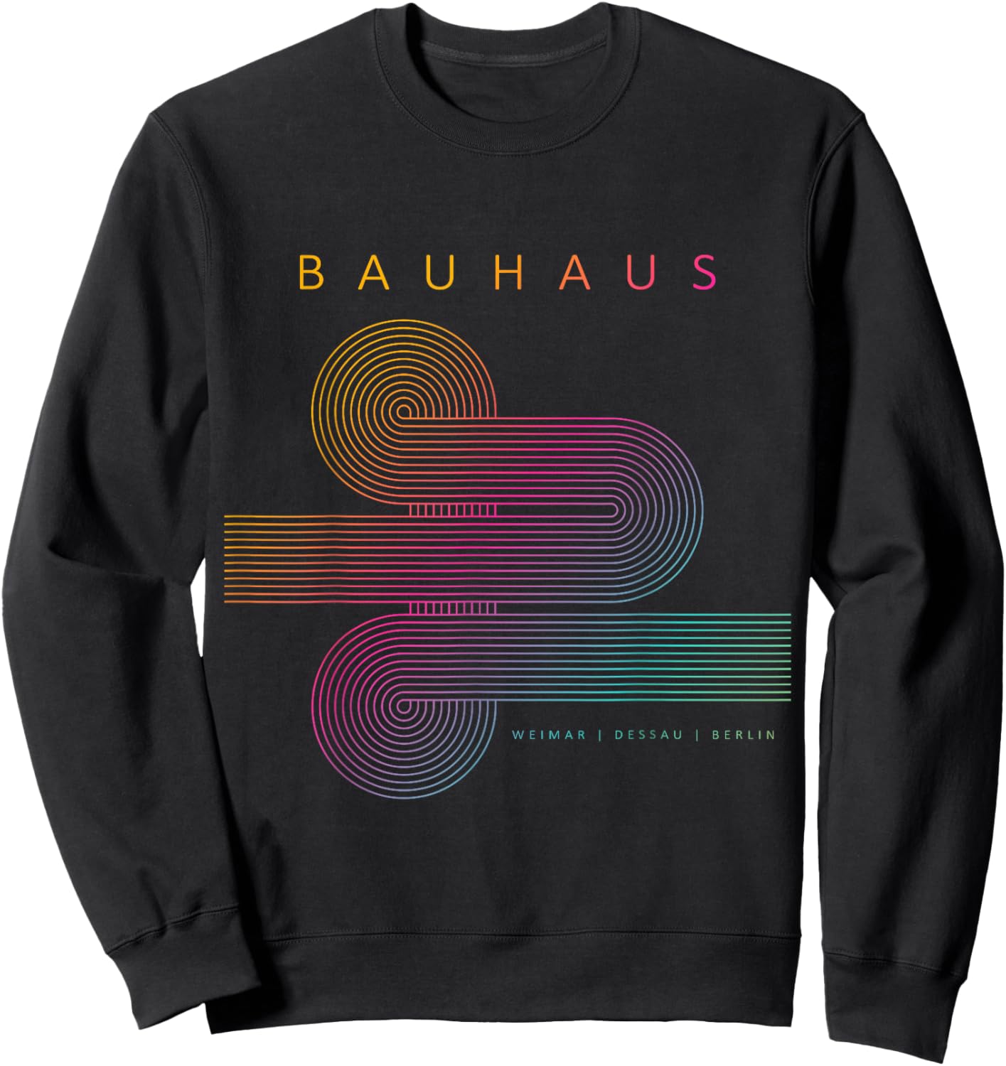 Bauhaus Poster 1923-100 Years of the Design School Sweatshirt - Sweatshirt | Black