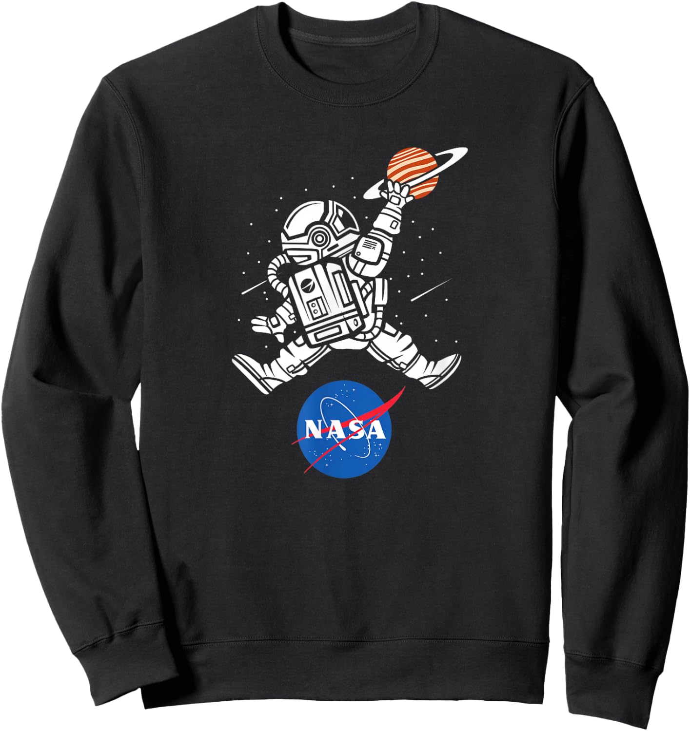 Astronaut Basketball NASA Sweatshirt - Sweatshirt | Black