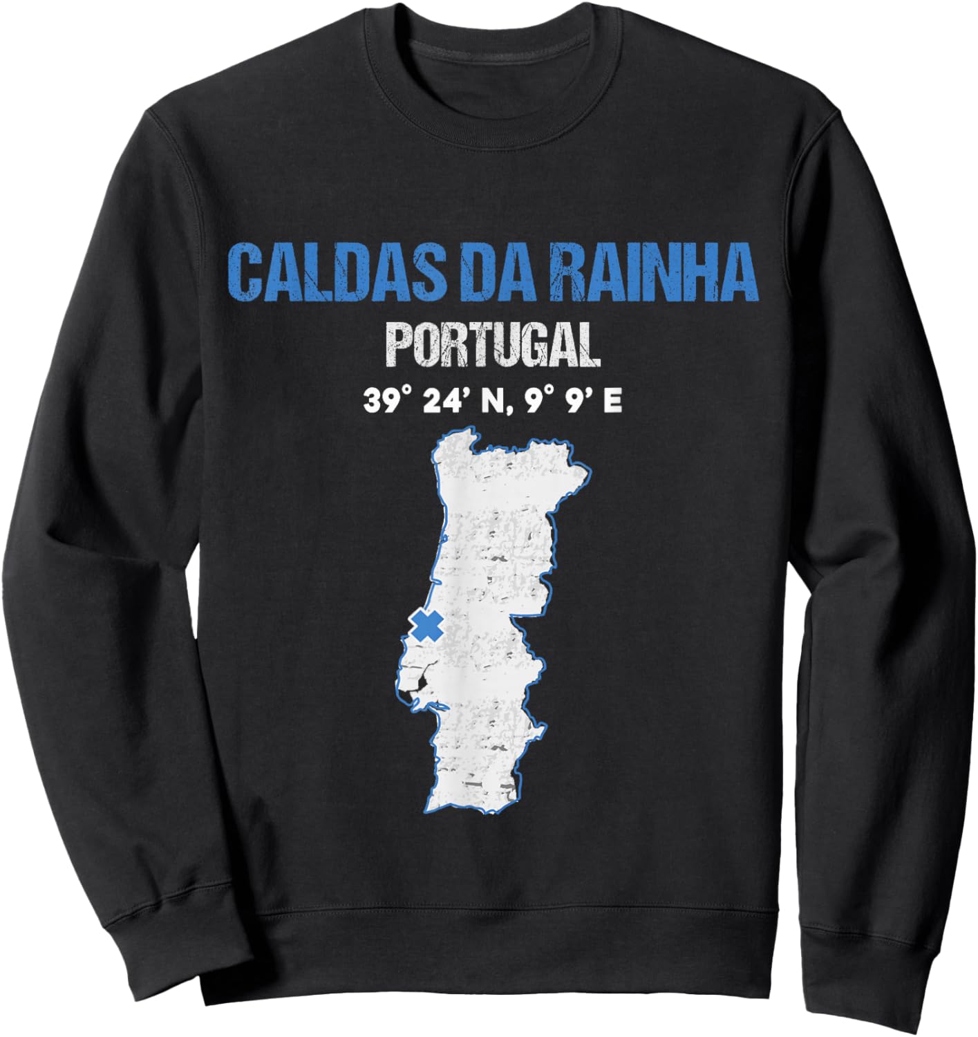 Caldas da Rainha Portugal City Sweatshirt - Sweatshirt | Black