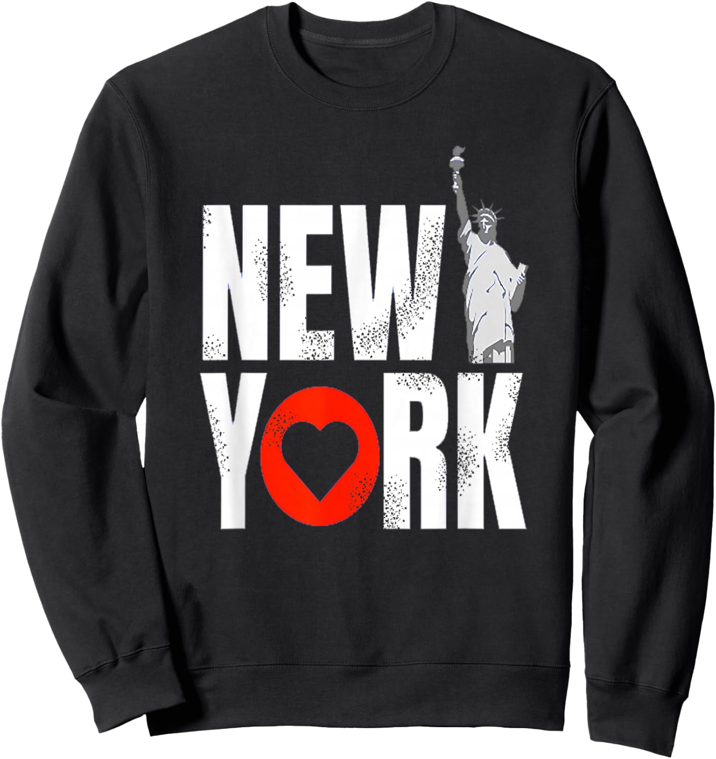 I Love New York City Statue of Liberty America Souvenirs Sweatshirt - Sweatshirt | Black