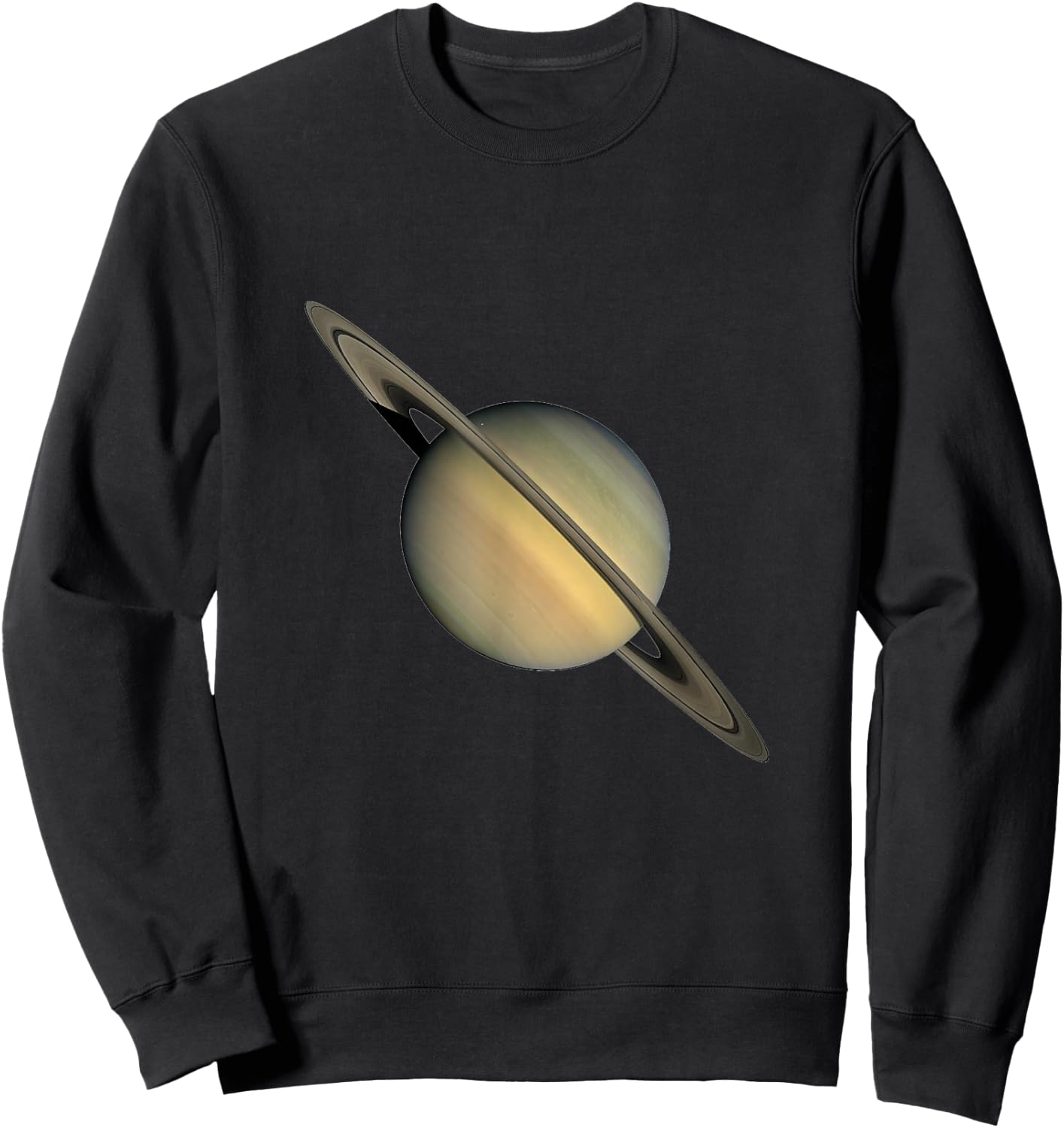 Saturn Print | Cool Space T Shirt Sweatshirt - Sweatshirt | Black
