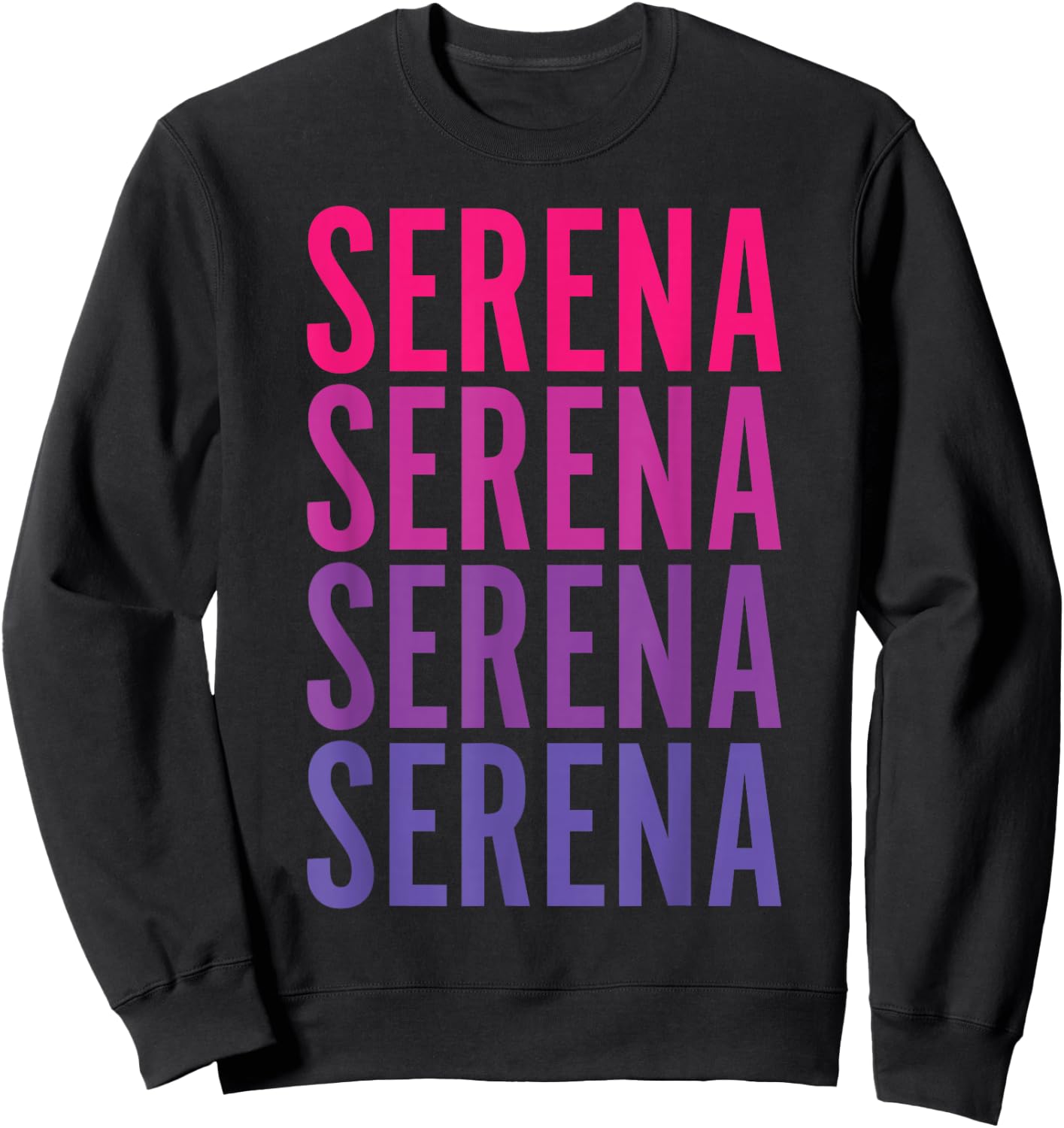 Serena, Inspire and Motivate Women's Tennis , Black, Small Sweatshirt - Sweatshirt | Black