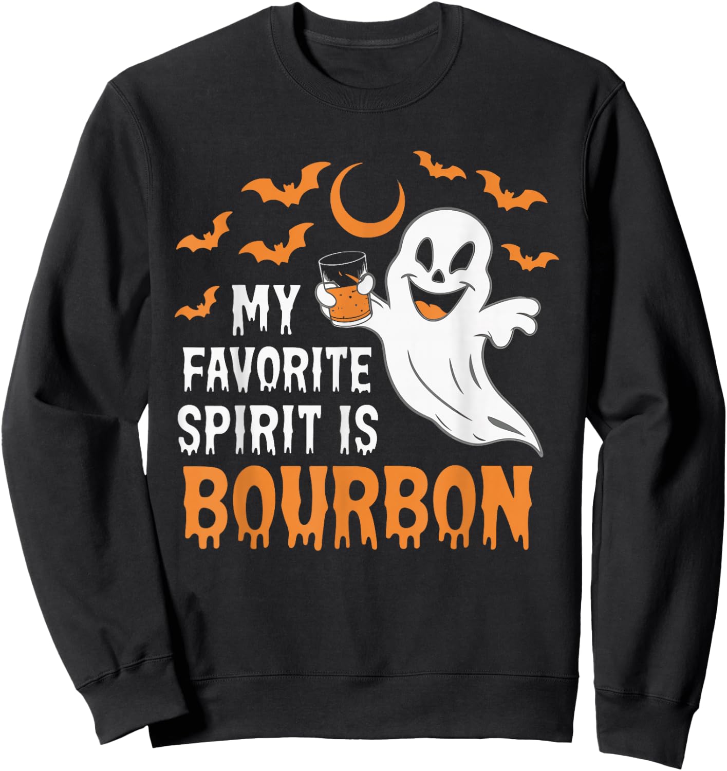 My Favorite Spirit Is Bourbon Sweatshirt - Sweatshirt | Black