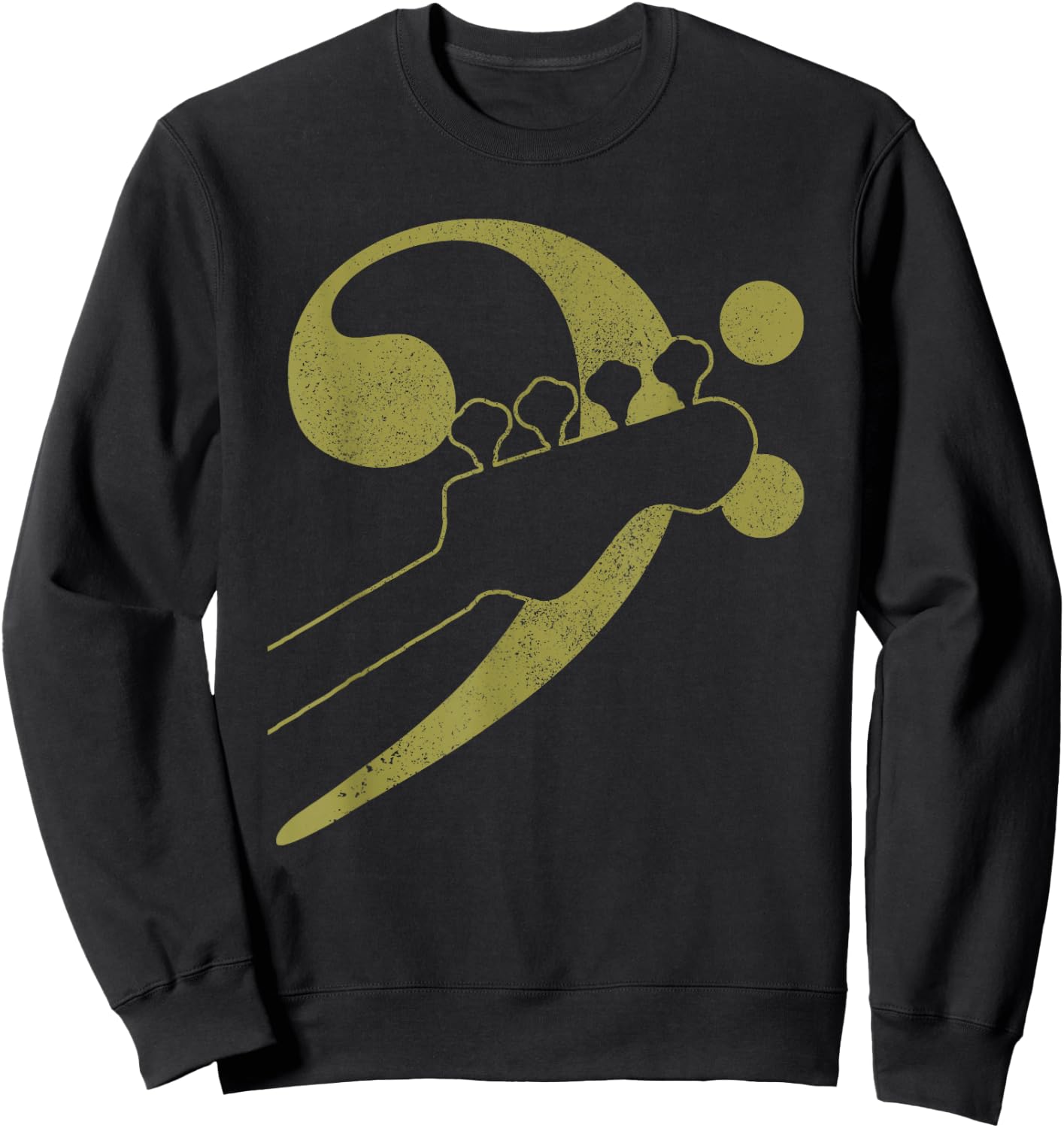 Bass Guitar Clef Bassist Musician Music Bass Player Sweatshirt - Sweatshirt | Black