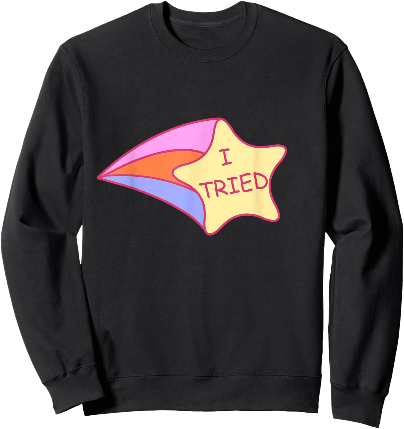I Tried Shooting Star 2nd Place Sweatshirt - Sweatshirt | Black