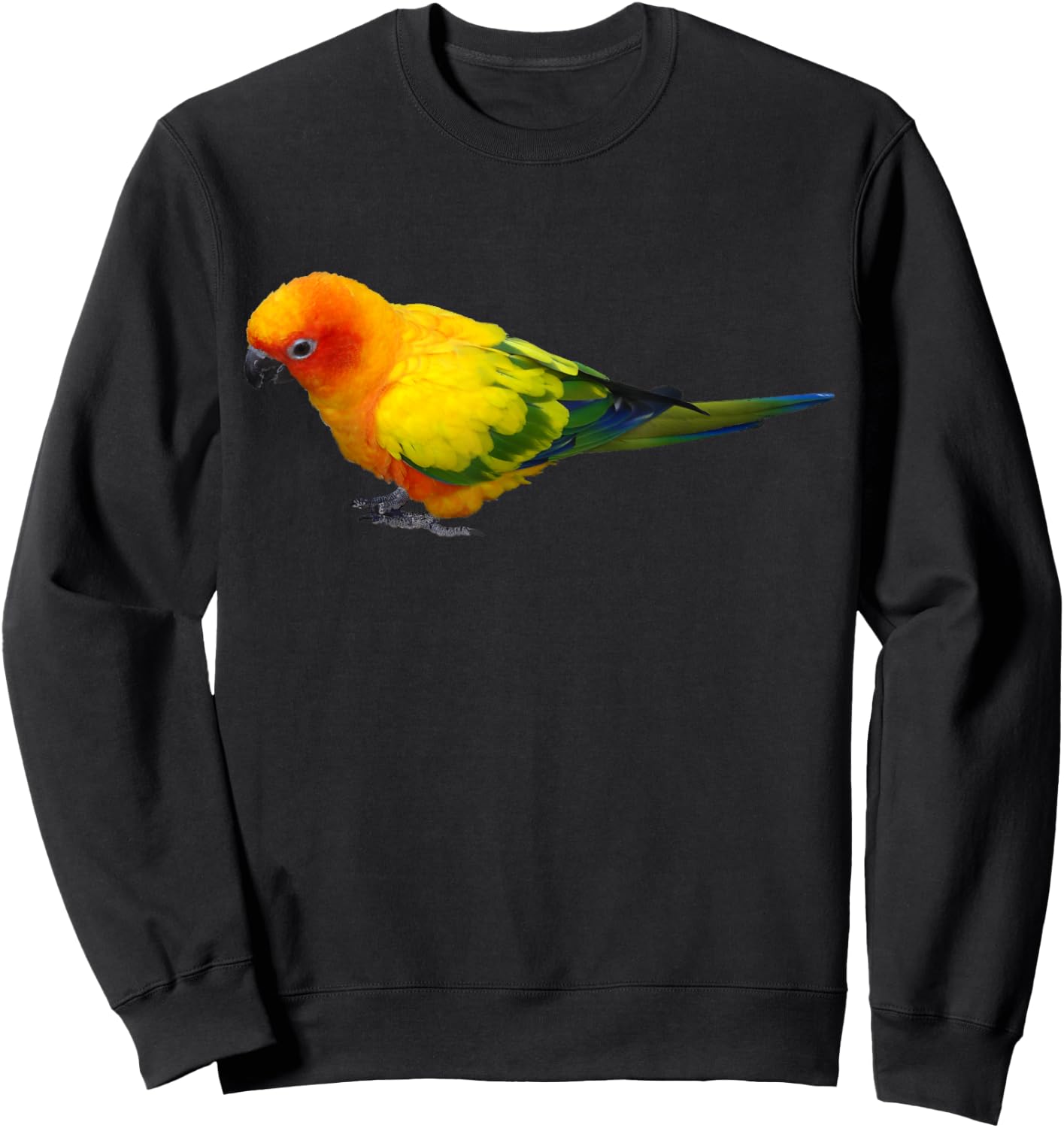 Sun Conure T Shirt - Colorful Parrot Bird Gift Sweatshirt - Sweatshirt | Black