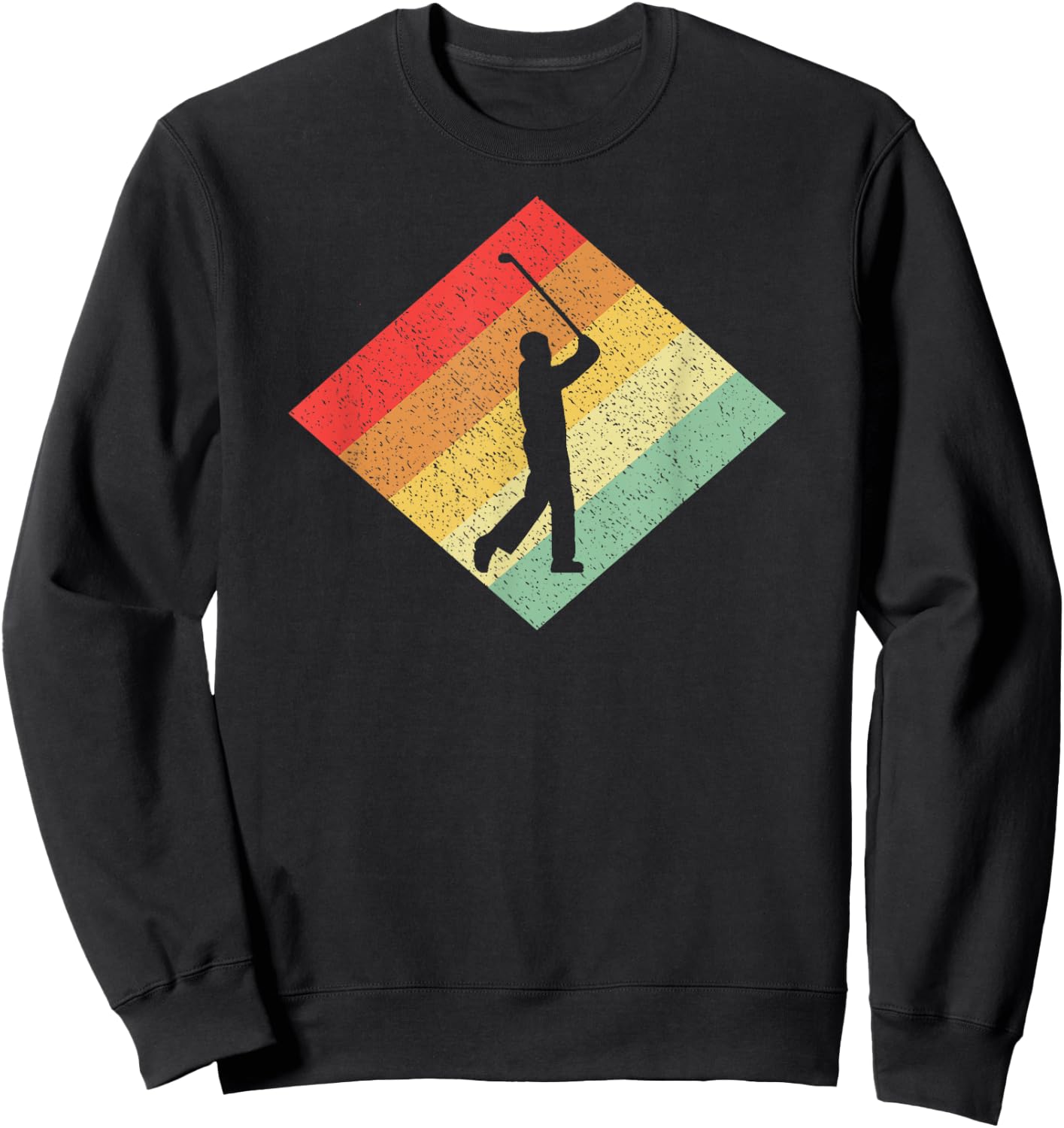 Retro Vintage 80s Golfing Gift Golfers Sweatshirt - Sweatshirt | Black