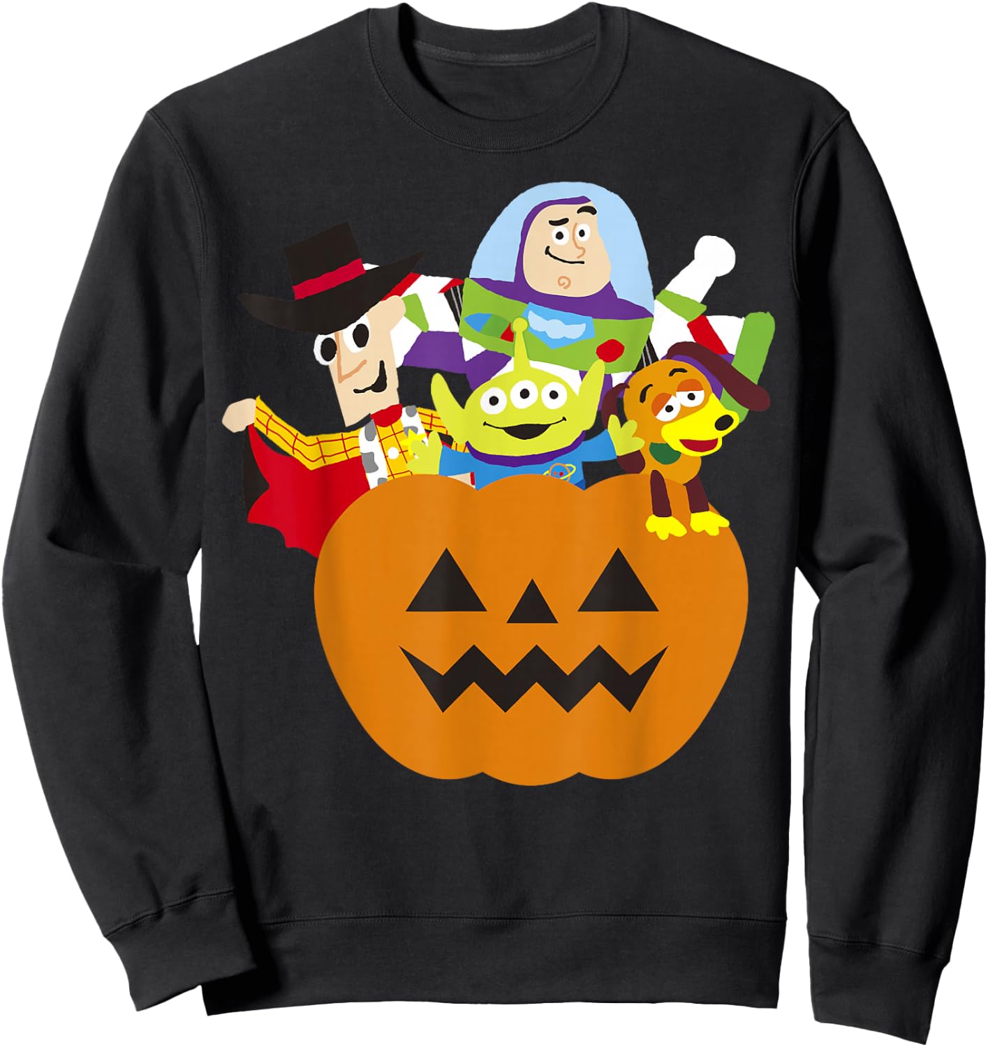 Disney Pixar Toy Story Halloween Pumpkin Sweatshirt - Sweatshirt | Black