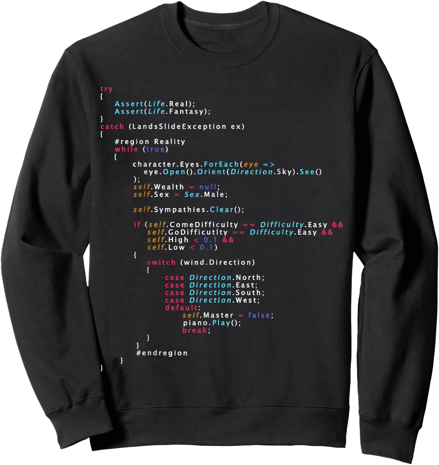 Is This The Real Life Coding Programming Shirt Color Sweatshirt - Sweatshirt | Black