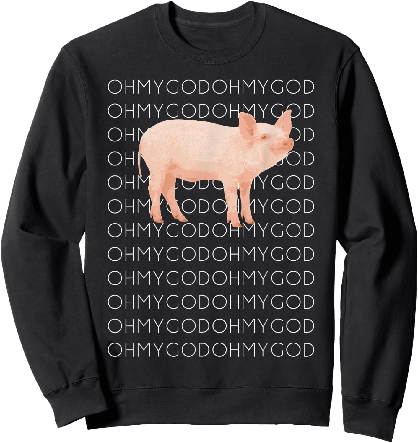 Shane Dawson Oh My God Pig Sweatshirt - Sweatshirt | Black