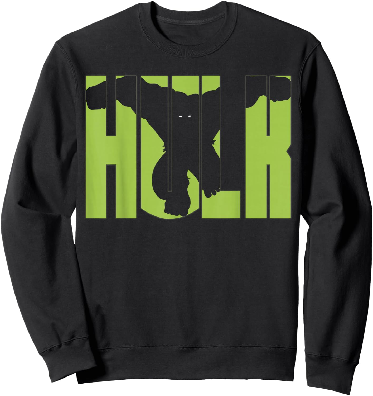 Marvel Comics Retro Classic Incredible Hulk Smash Silhouette Sweatshirt - Sweatshirt | Black