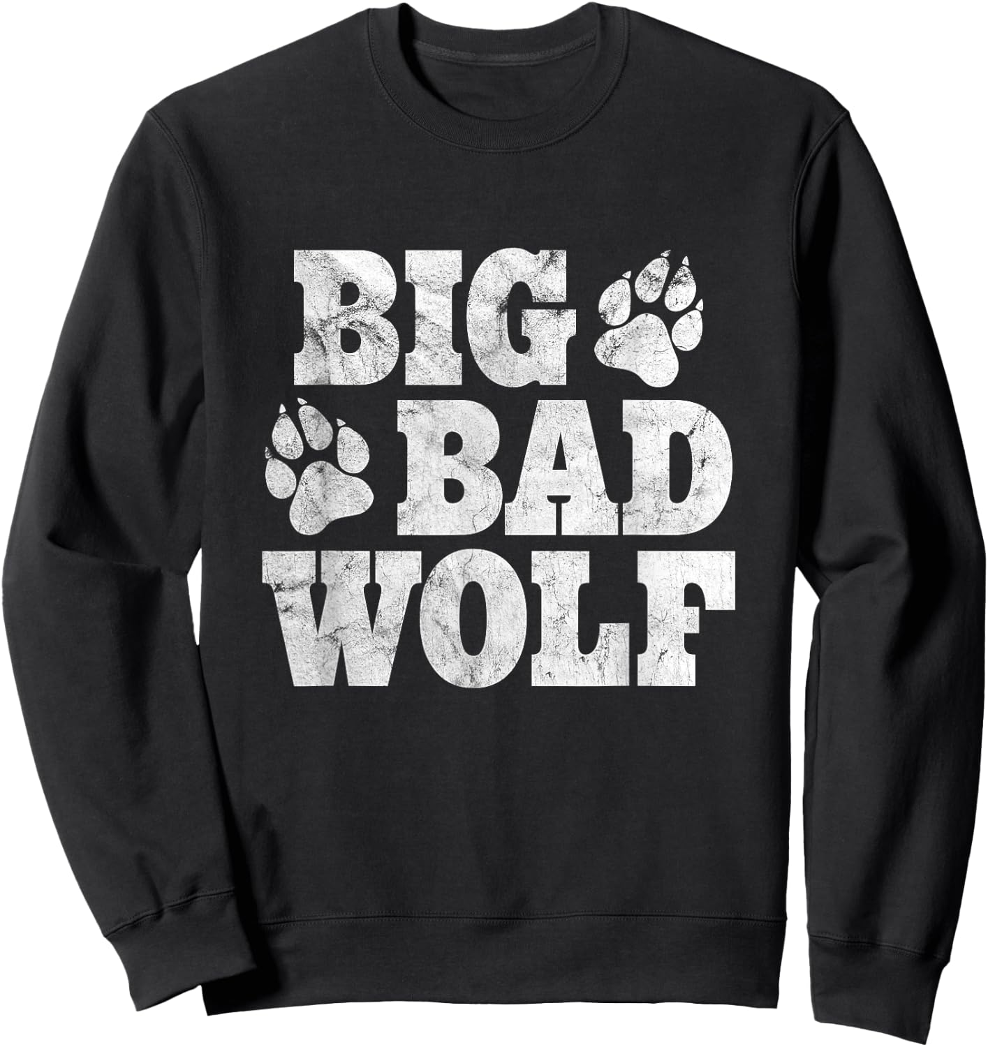Big Bad Wolf Shirt Halloween Costume Outfit Girls Boys Gift Sweatshirt - Sweatshirt | Black