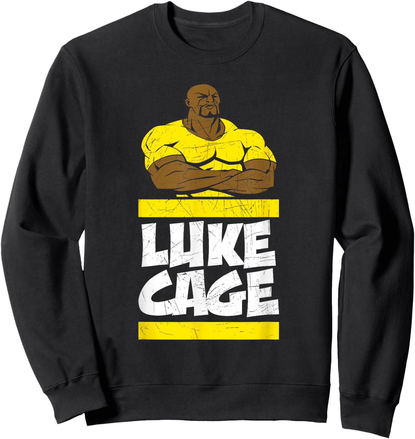 Marvel The Defenders Luke Cage Name Sweatshirt - Sweatshirt | Black