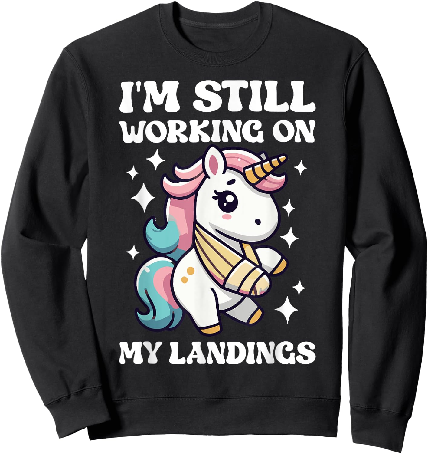 Broken Wrist Surgery Recovery Unicorn Broken Wrist Recovery Sweatshirt - Sweatshirt | Black