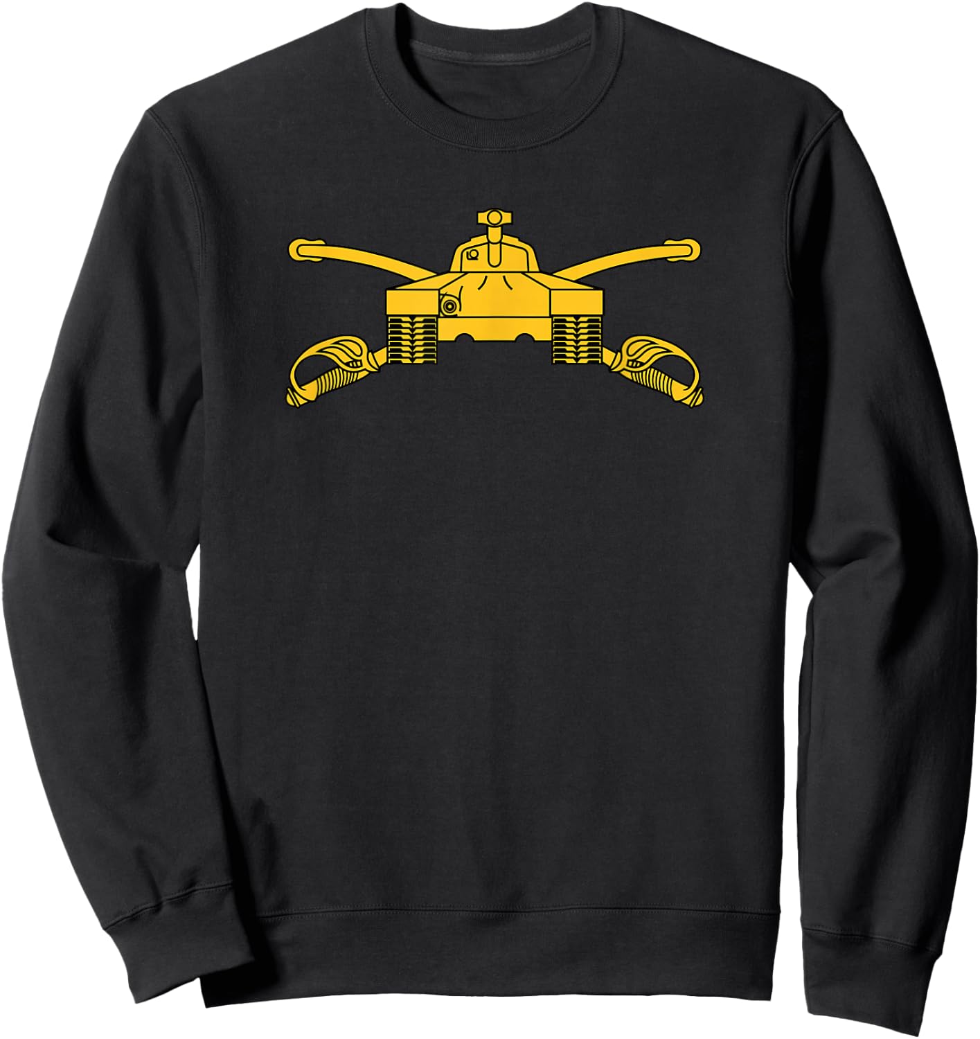 Army Armor Branch U.S. Military Tanker Insignia Sweatshirt - Sweatshirt | Black