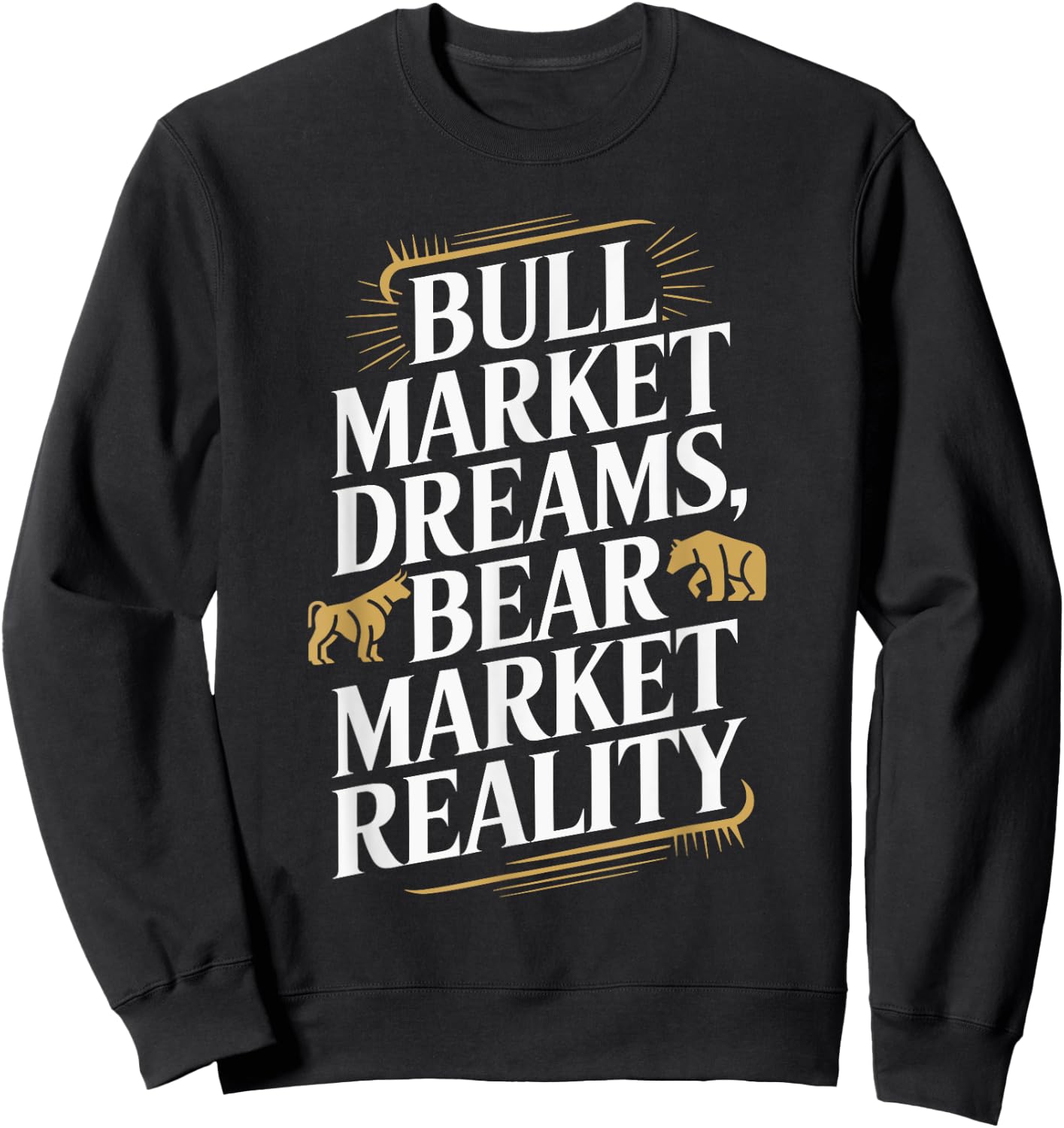 Stock Market Financial Markets Day Trader Buy Low Sell High Sweatshirt - Sweatshirt | Black