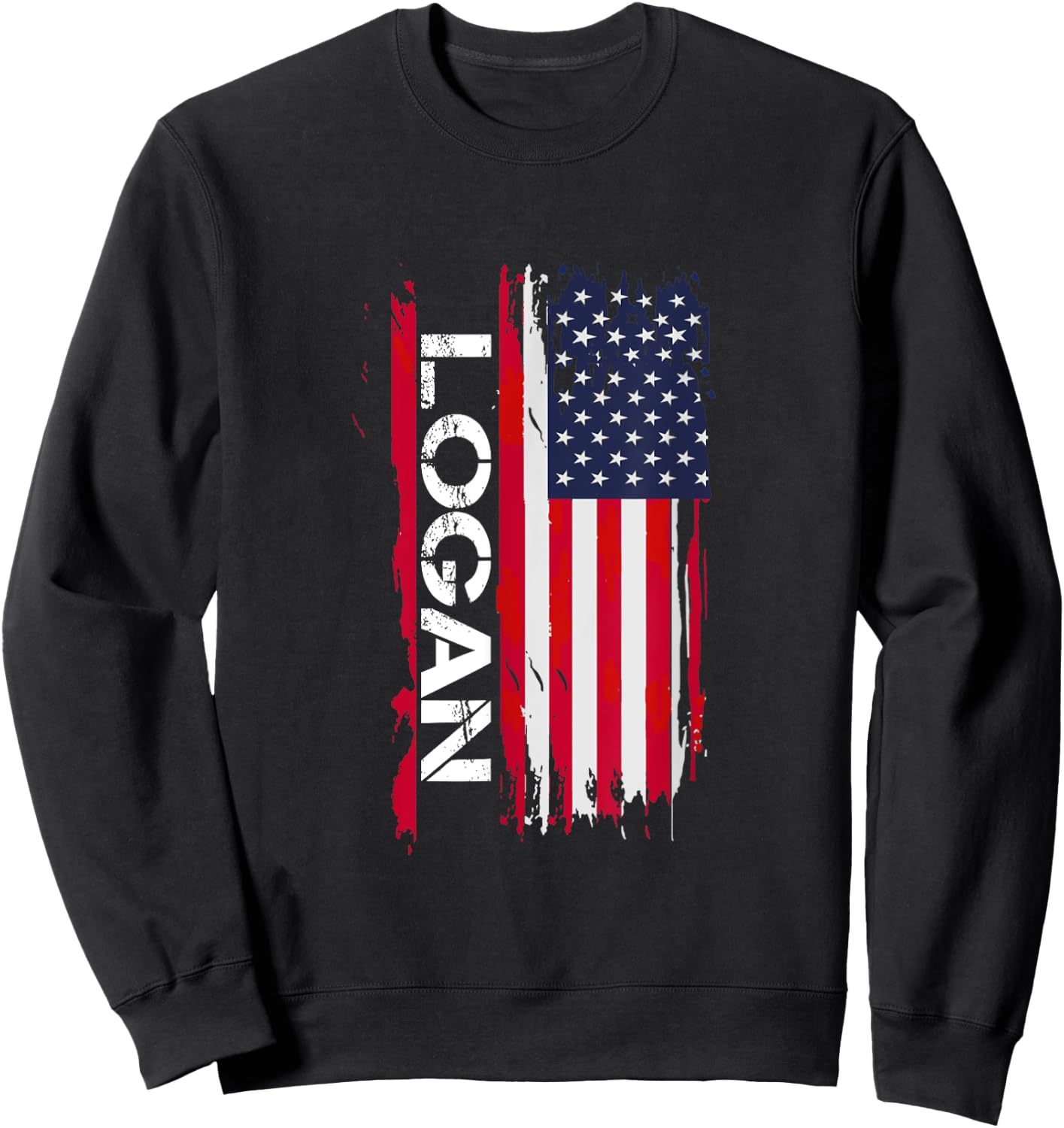 Logan City USA Shirt - -Adults - Black - Small - - Short Sleeve - Cotton 100% Sweatshirt - Sweatshirt | Black
