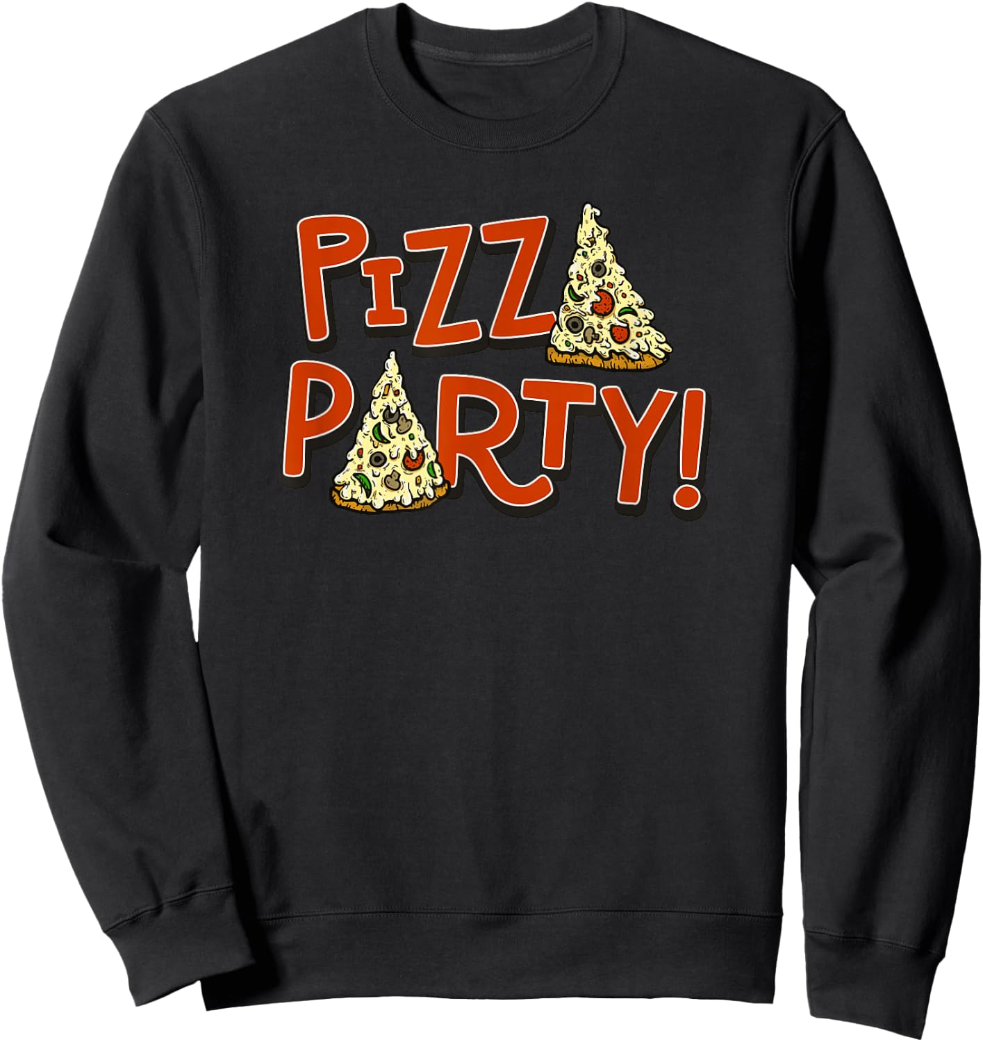 Pizza Party Sweatshirt - Sweatshirt | Black