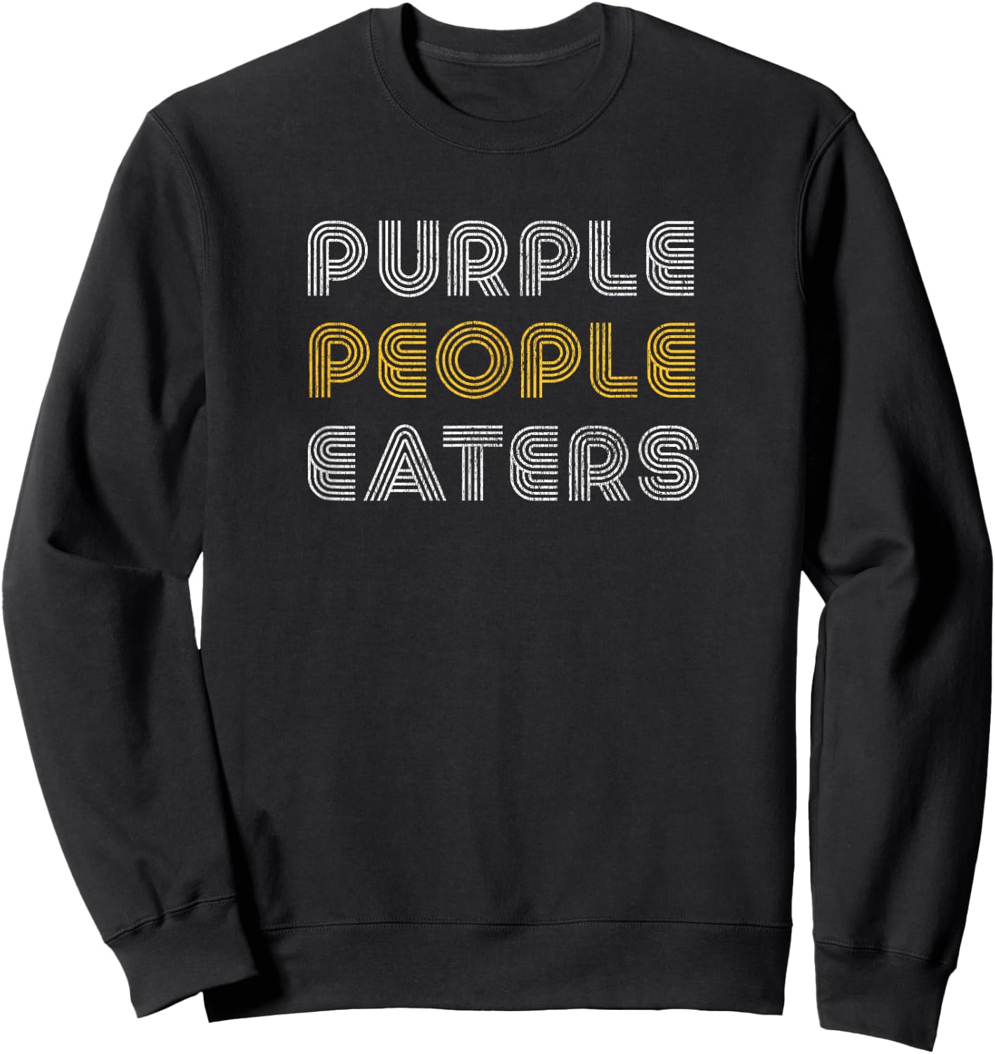 Retro Purple People Eaters Sweatshirt - Sweatshirt | Black