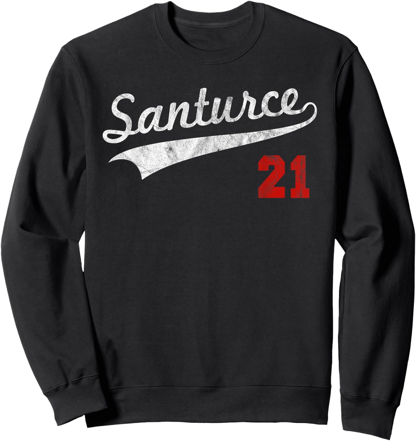 Santurce 21 Puerto Rico Baseball Boricua Men Women Sweatshirt - Sweatshirt | Black