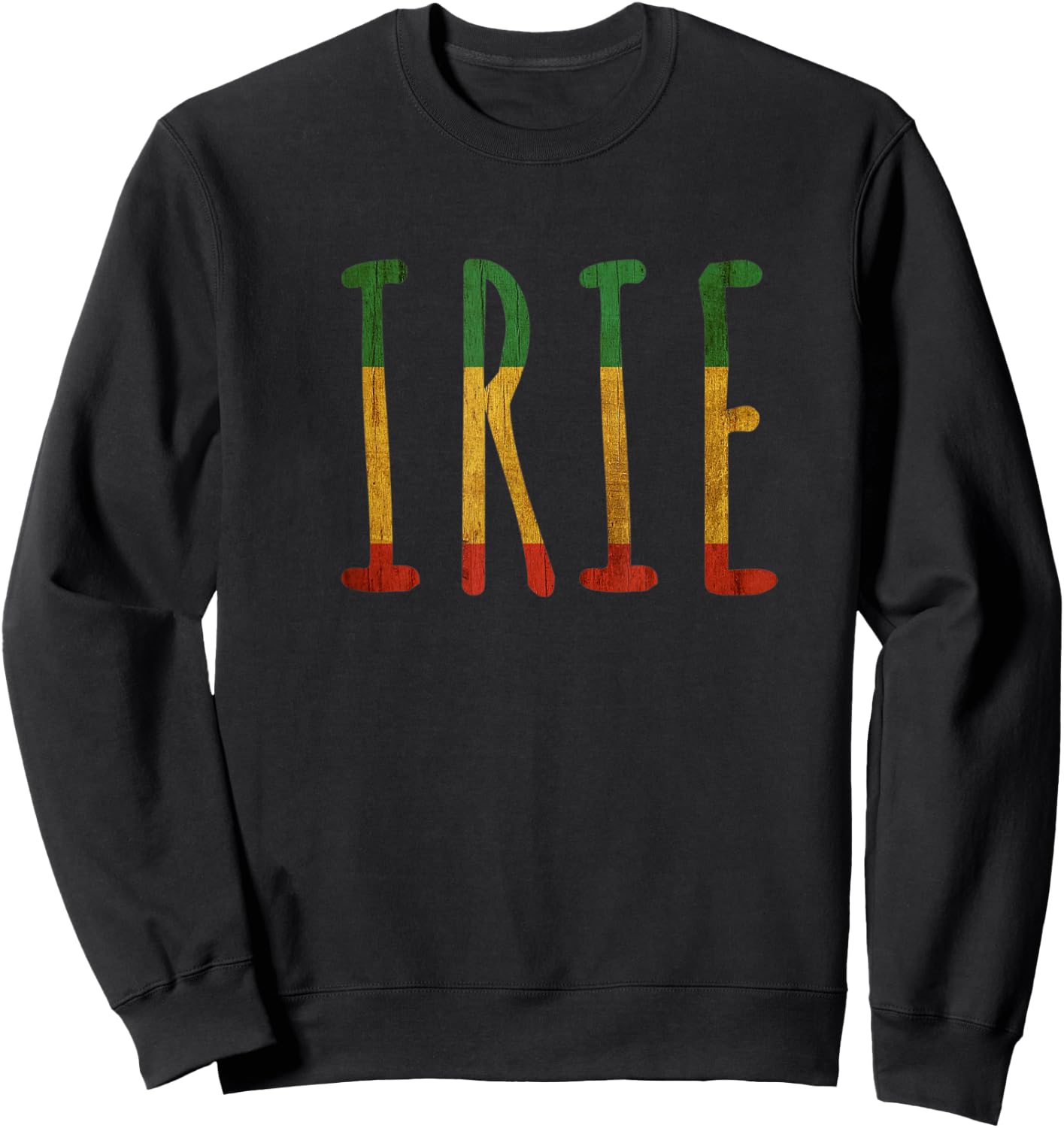 Irie Mon Reggae Rasta Jamaica Sweatshirt - Sweatshirt | Black