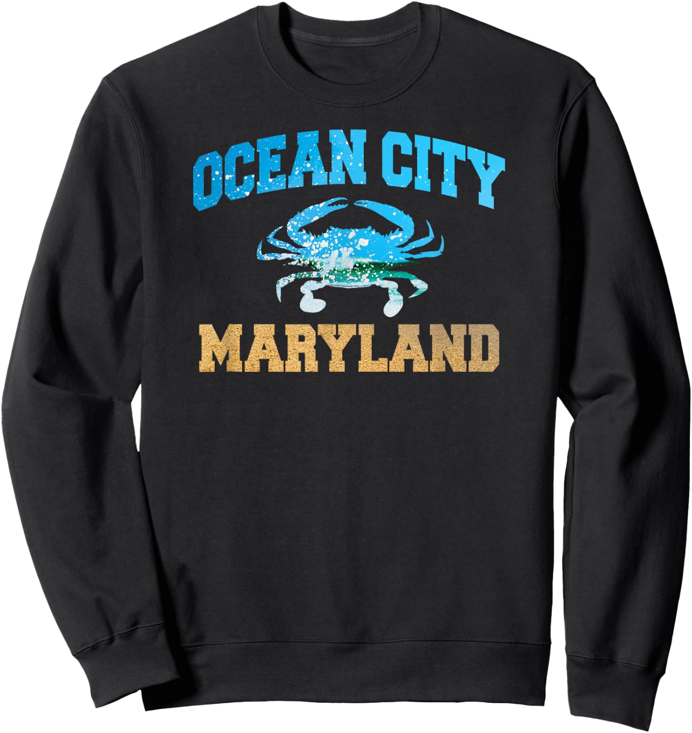 Ocean City Maryland T Shirts OC MD Sweatshirt - Sweatshirt | Black