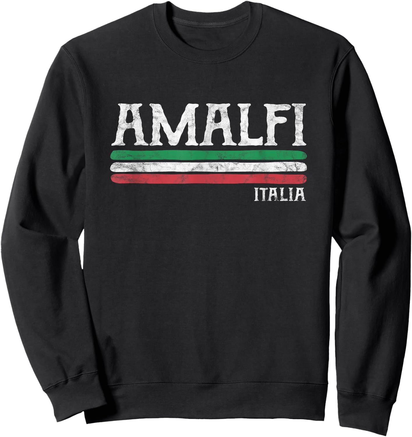 Amalfi Coast Italia Gift Italian Souvenir Italy Merchandise Sweatshirt - Sweatshirt | Black