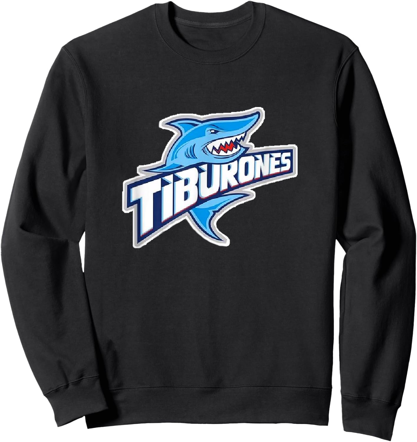 Puerto Penasco Tiburones Rocky Point Sharks Baseball Sweatshirt - Sweatshirt | Black