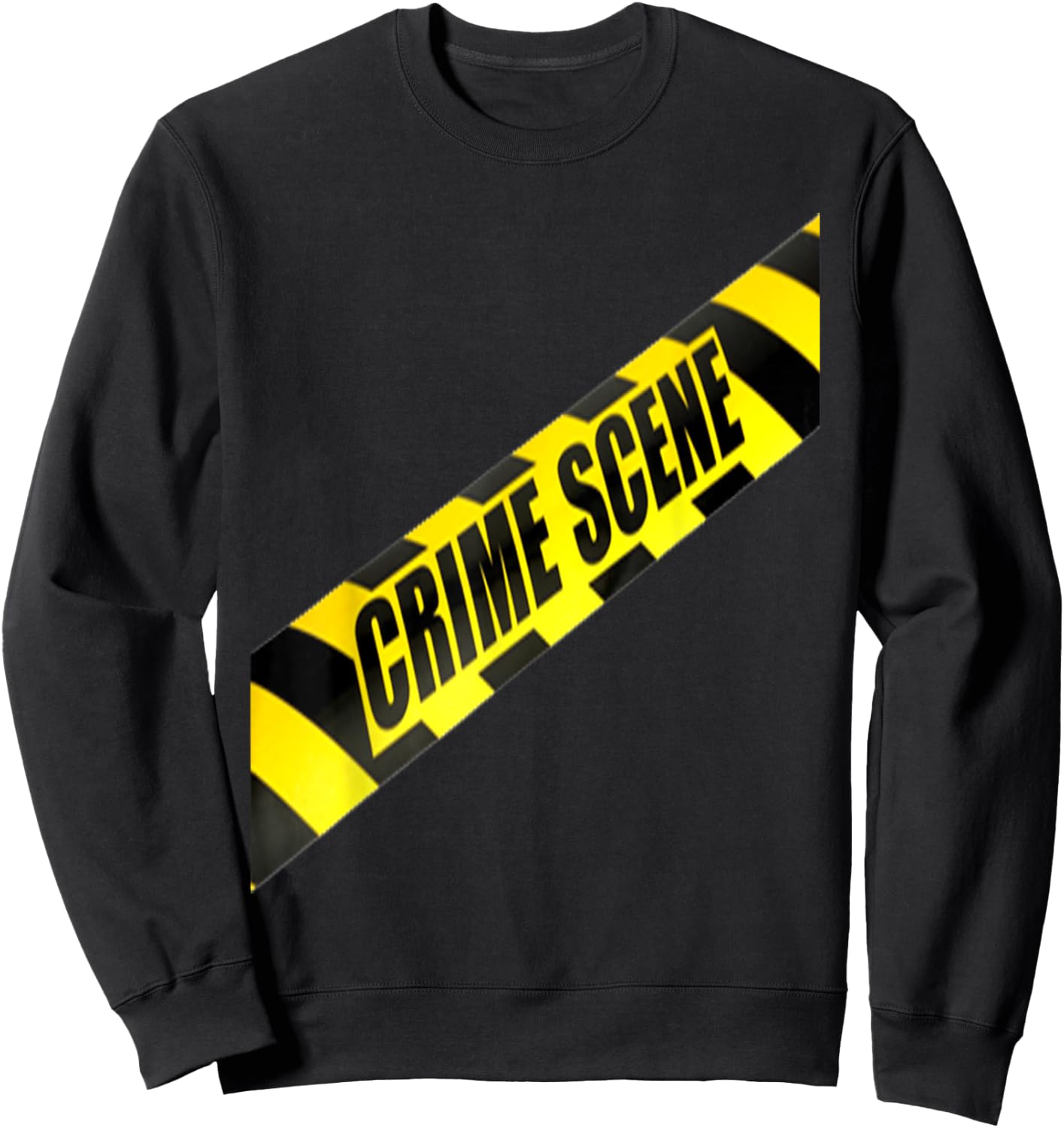 Crime Scene Forensic Tape Police Science Investigator Sweatshirt - Sweatshirt | Black