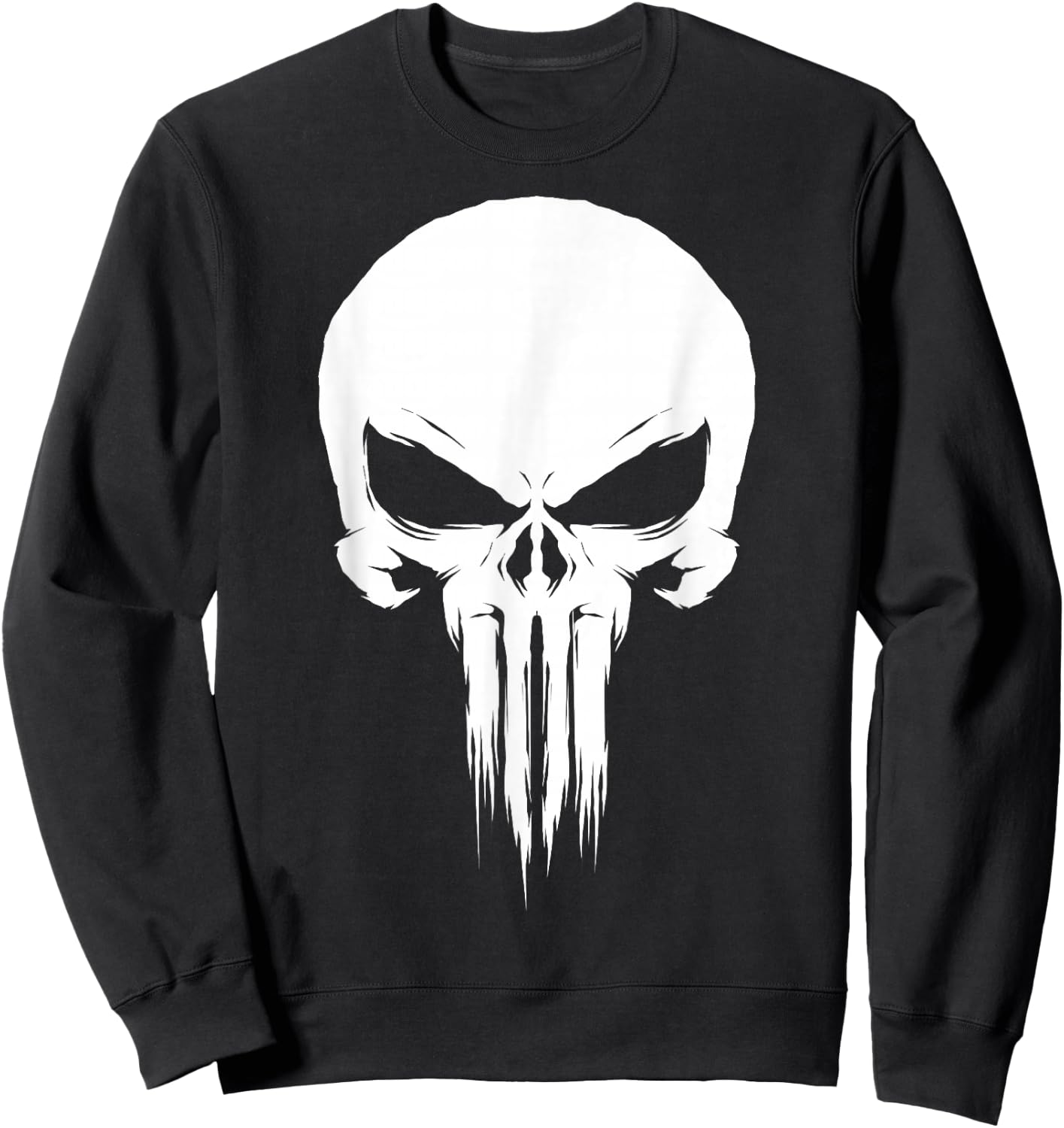 Marvel Original Punisher Painted Chest Logo Graphic Sweatshirt - Sweatshirt | Black