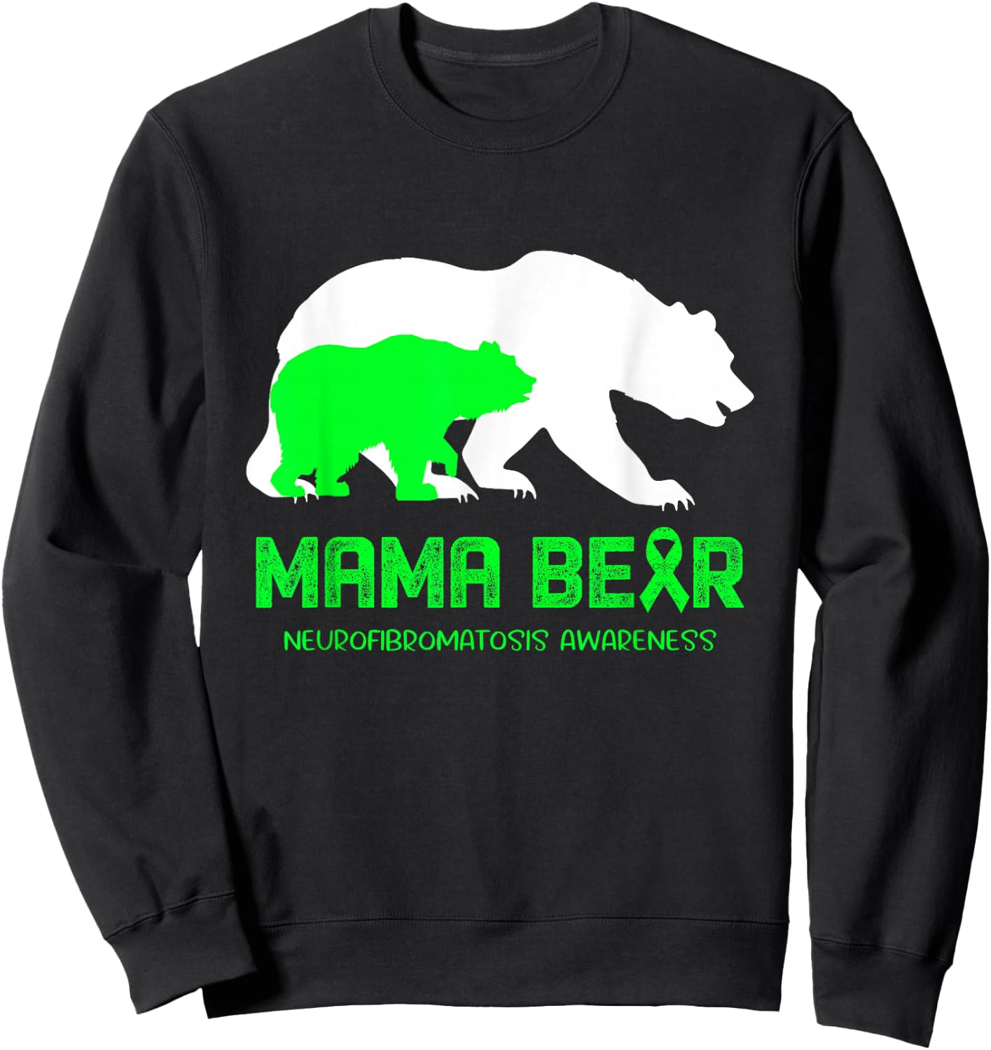 Mama Bear Neurofibromatosis Awareness Shirt Men Sweatshirt - Sweatshirt | Black