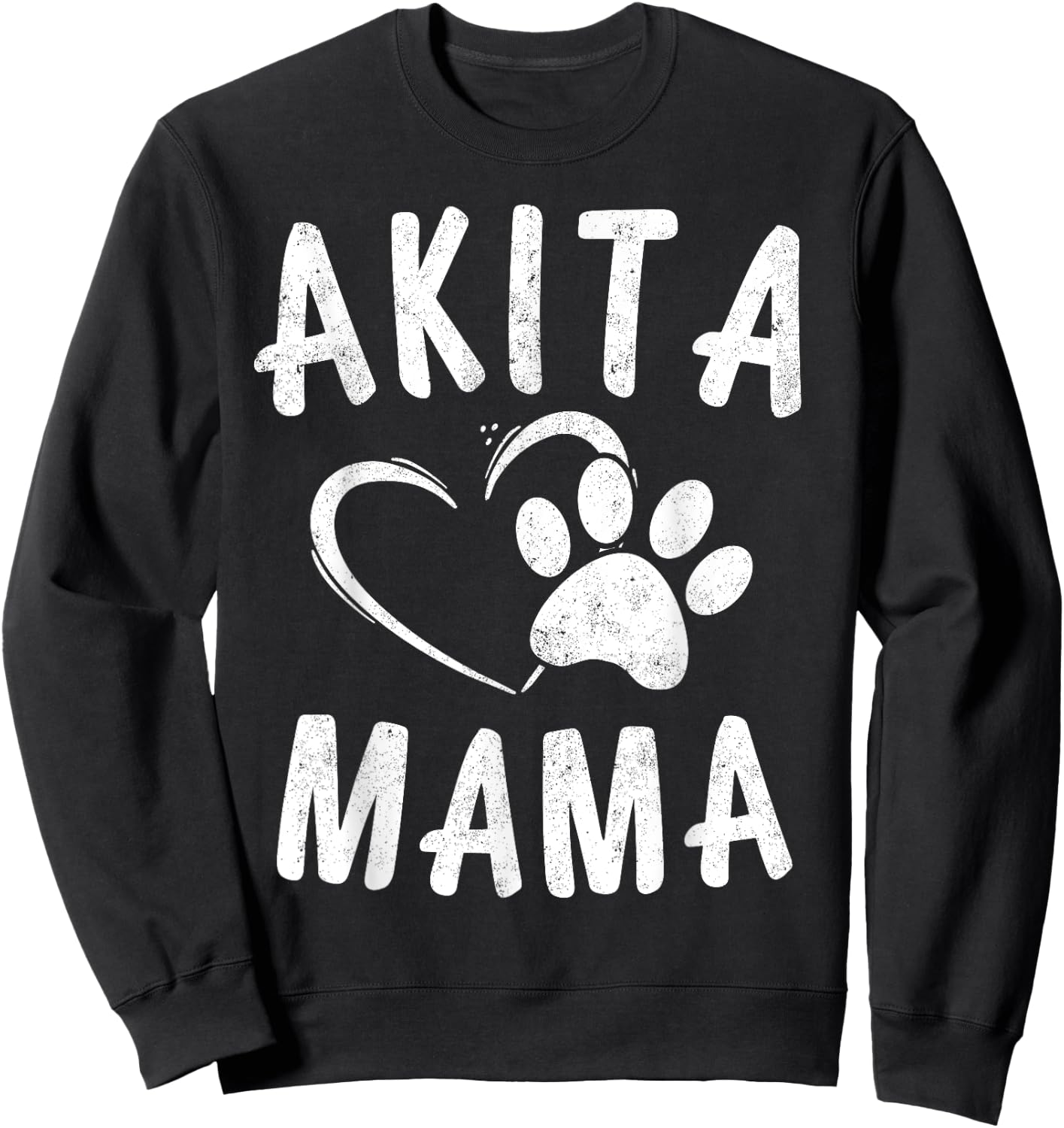 Fun Akita Mama Gift Pet Lover Apparel Dog Akita Mom Women Kids Sweatshirt - Sweatshirt | Black