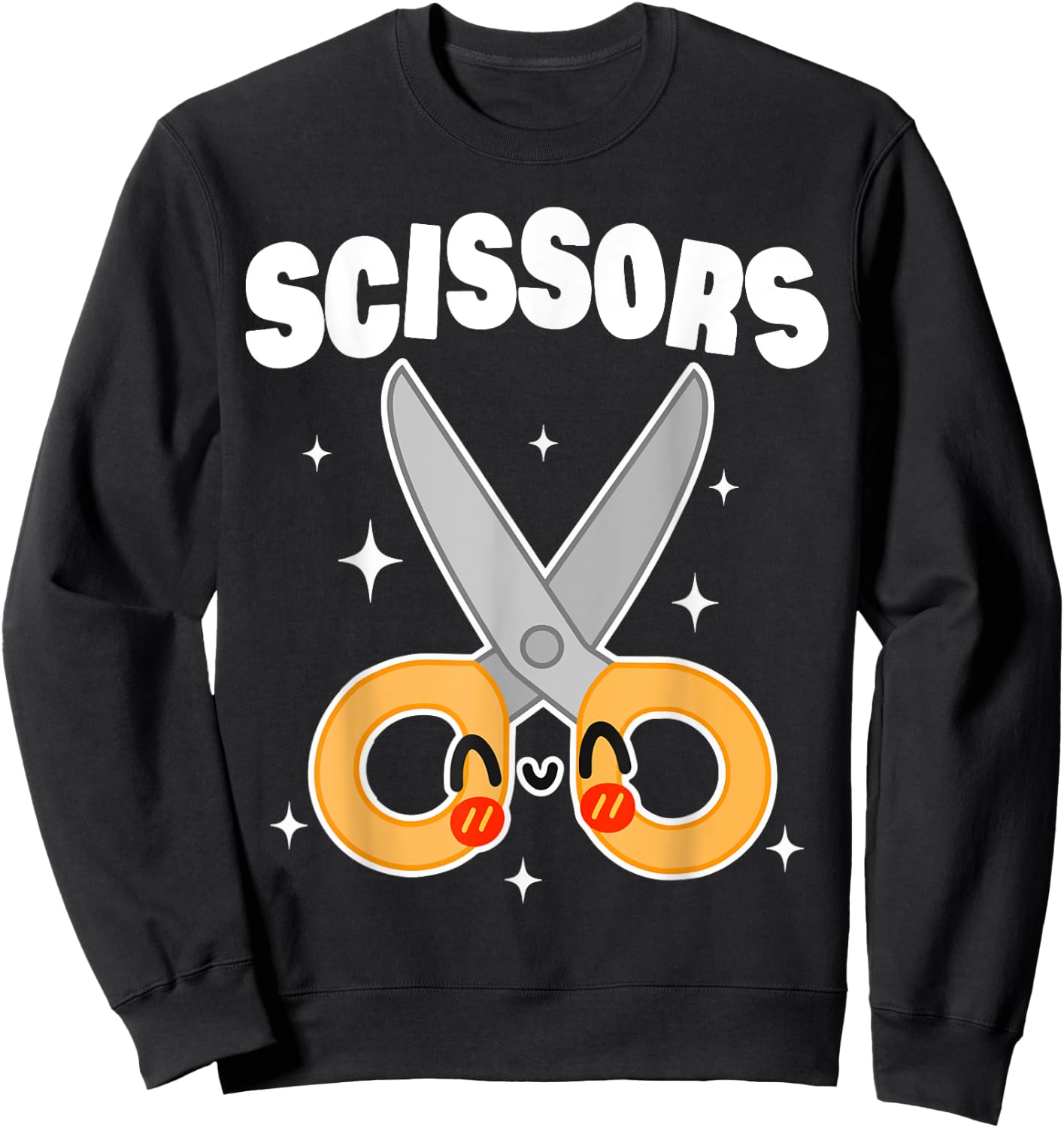 Scissors Paper Rock Halloween Costumes Group Family Sweatshirt - Sweatshirt | Black