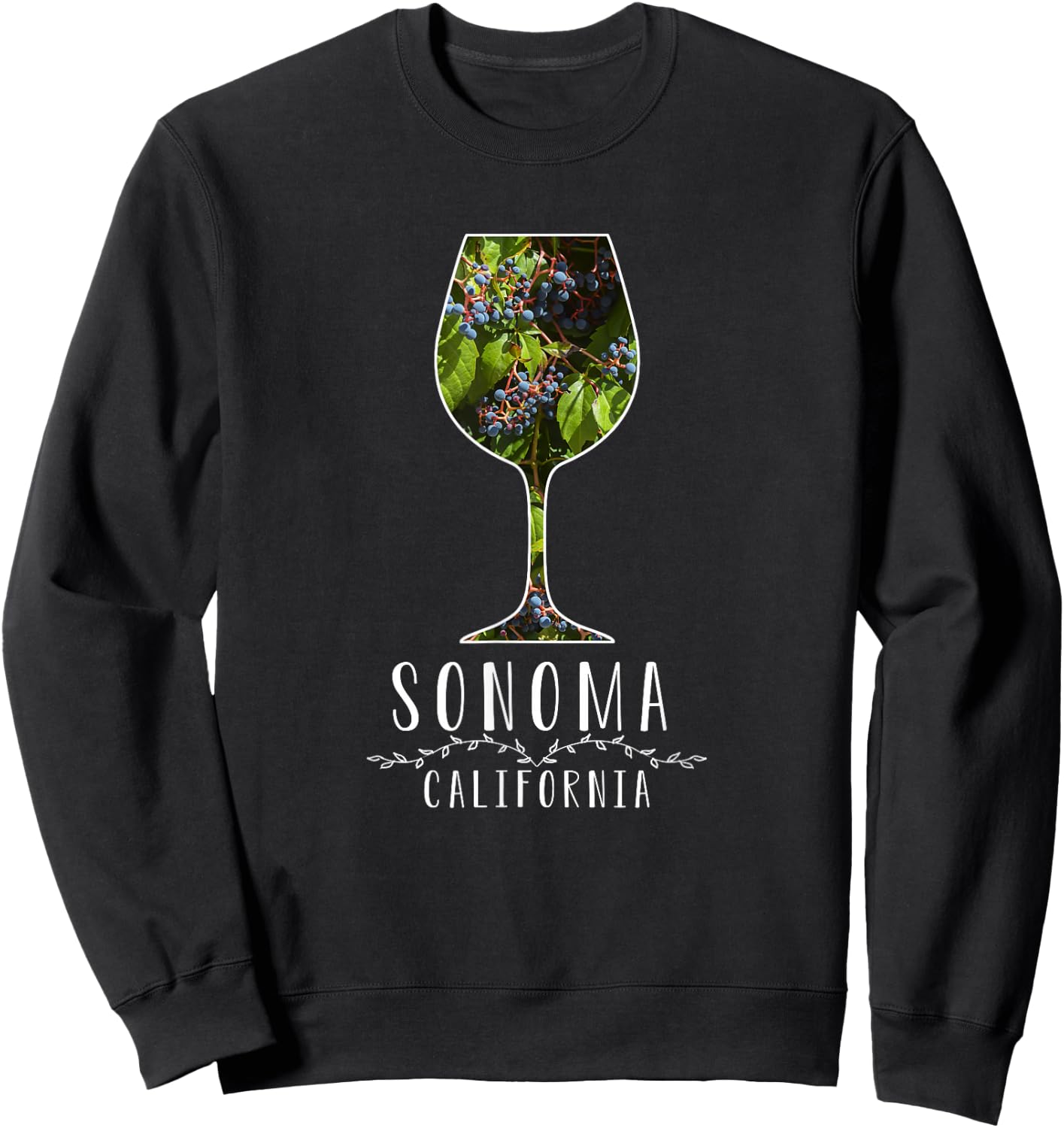 Sonoma California Wine Country Shirt Sweatshirt - Sweatshirt | Black