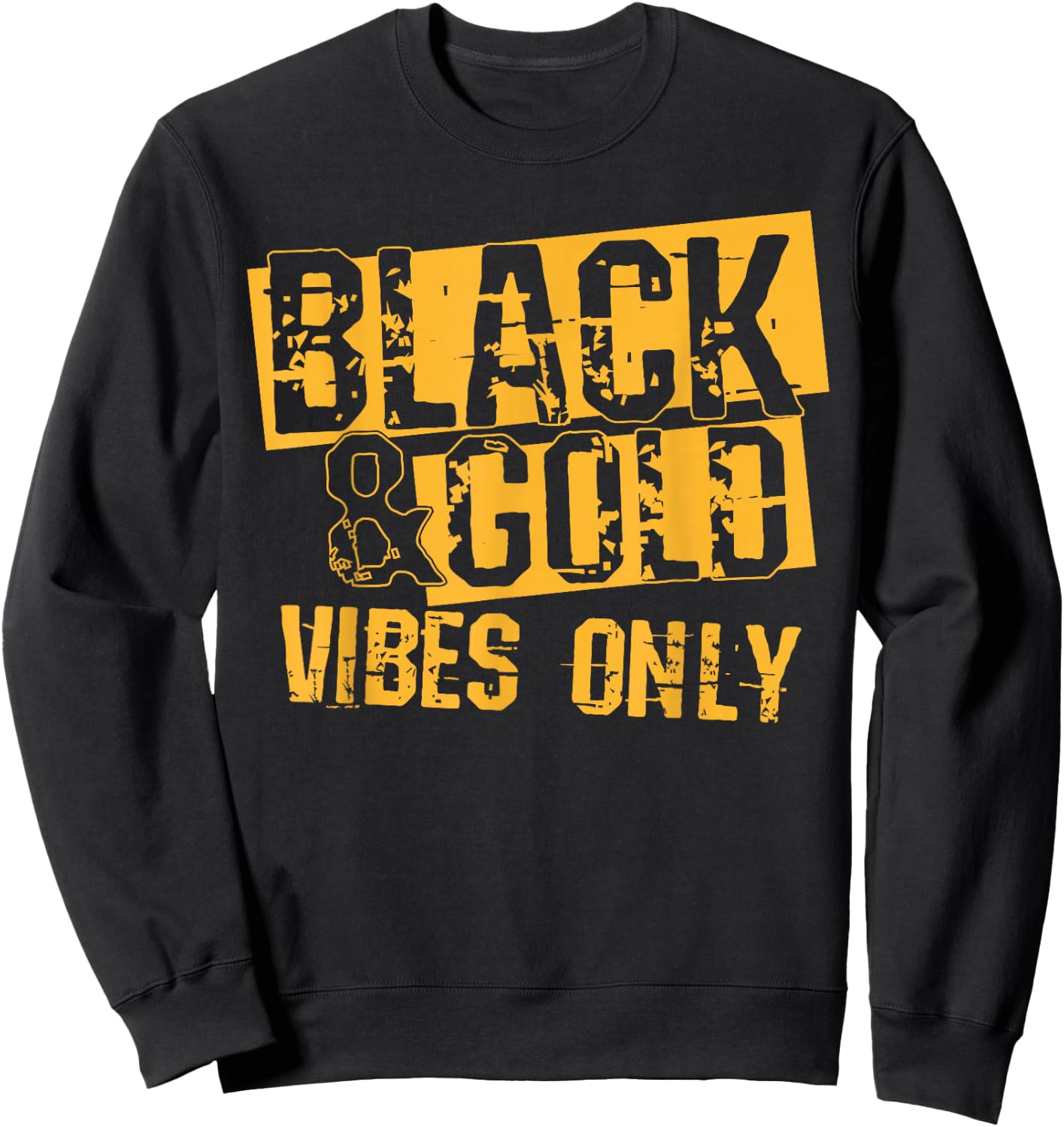 Black Gold Game Day Group Shirt for High School Football Sweatshirt - Sweatshirt | Black