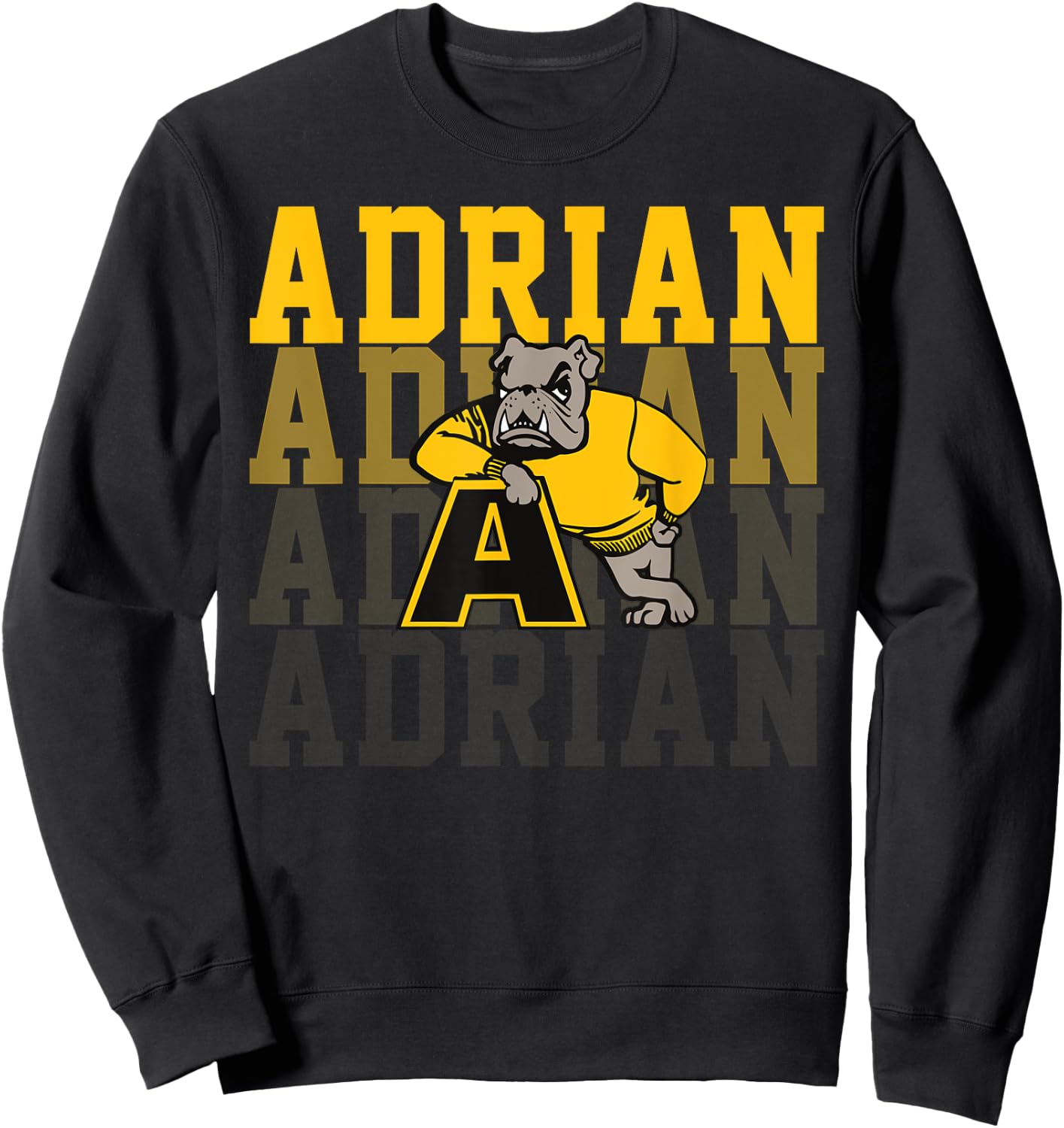 Adrian College Retro Vintage Design Women Boy Girl Sweatshirt - Sweatshirt | Black